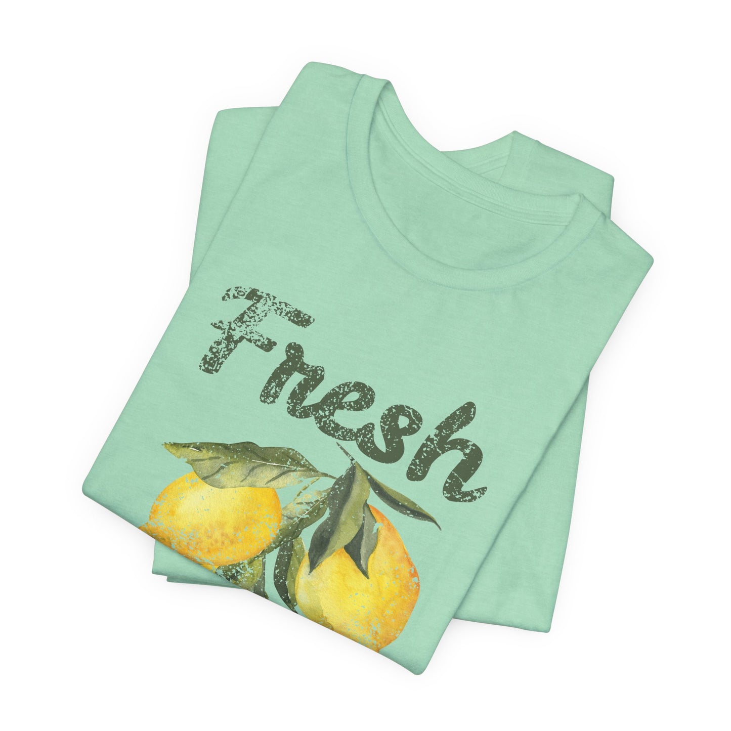 Fresh Squeezed Lemon Shirt, Lemon Graphic Tee, Cute Summer Citrus Shirt, Lemon Lover Gift, Retro Fruit Graphic T-Shirt