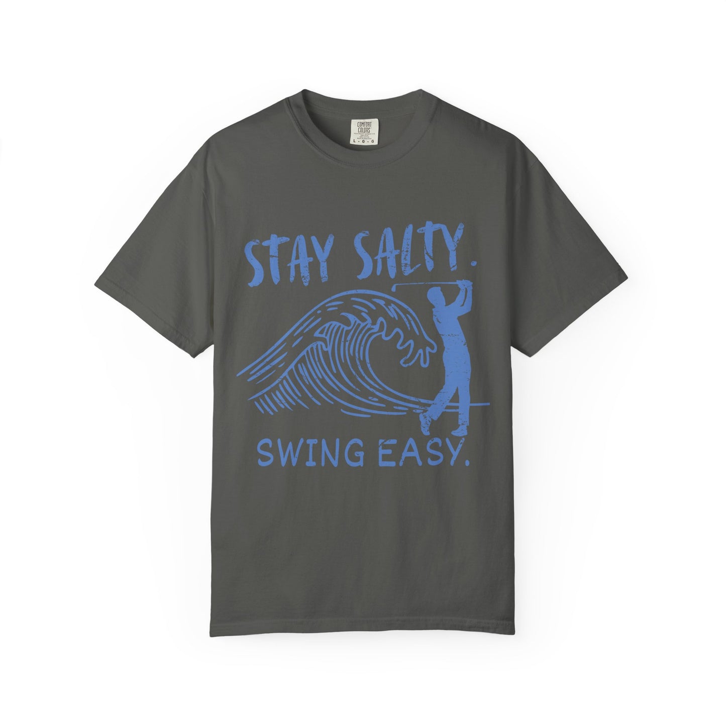 Stay Salty Swing Easy Shirt, Coastal Golf Shirt, Beach Golf Tee, Funny Golfer T, Golf Vacation Shirt, Coastal Lifestyle Tee, Golf Lover Gift