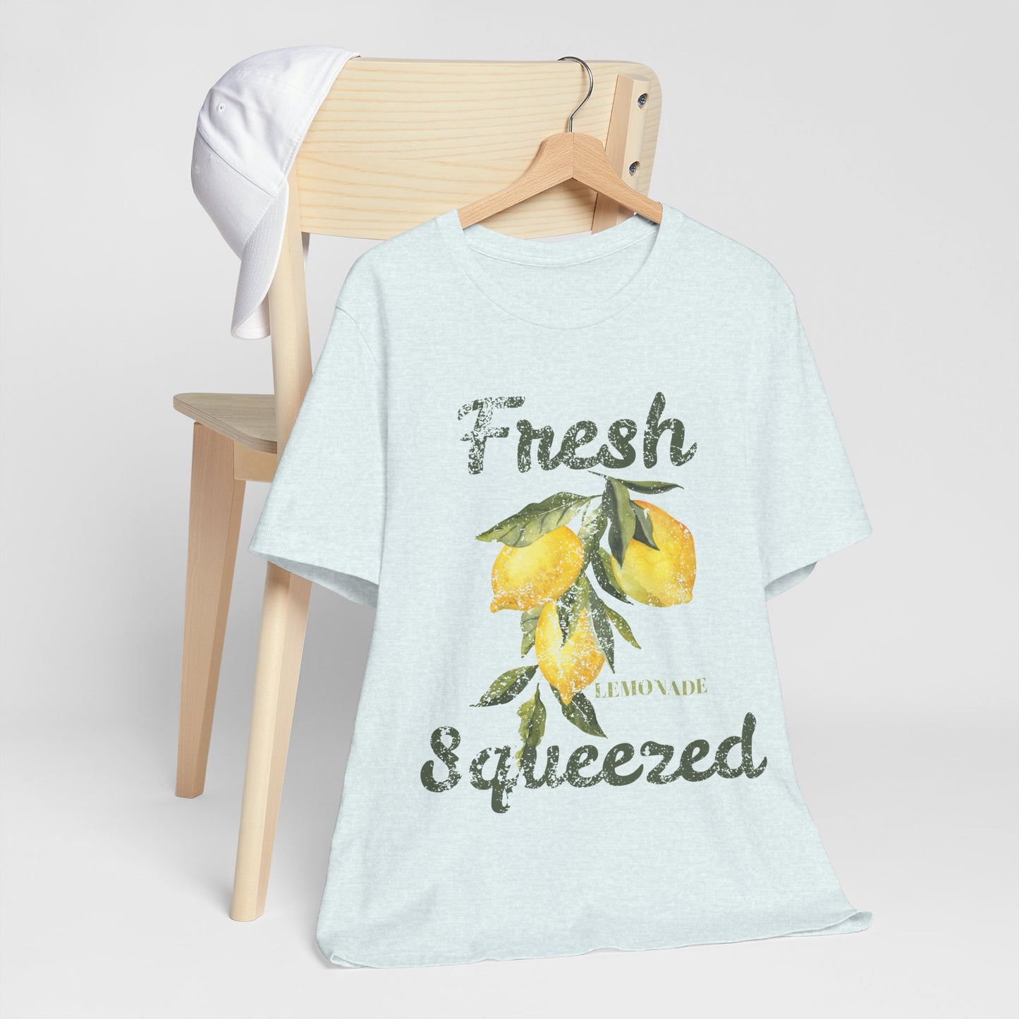 Fresh Squeezed Lemon Shirt, Lemon Graphic Tee, Cute Summer Citrus Shirt, Lemon Lover Gift, Retro Fruit Graphic T-Shirt