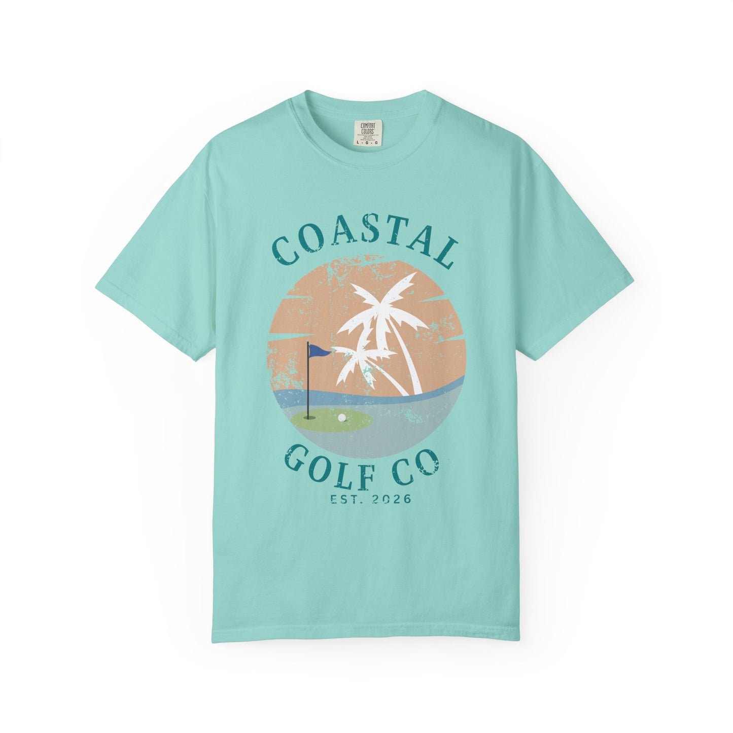 Coastal Golf Co Shirt, Coastal Golf Tee, Beach Golf Shirt, Golf Vacation T-Shirt, Coastal Lifestyle Apparel, Golfer Gift