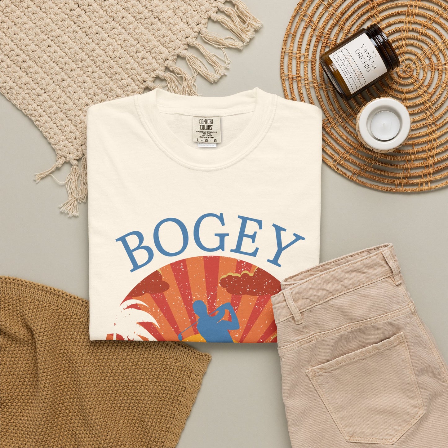 Bogey Beach Club Shirt, Funny Golf Shirt, Coastal Golf Tee, Golf Vacation T-Shirt, Beach Golfer Gift, Golf Lifestyle Apparel