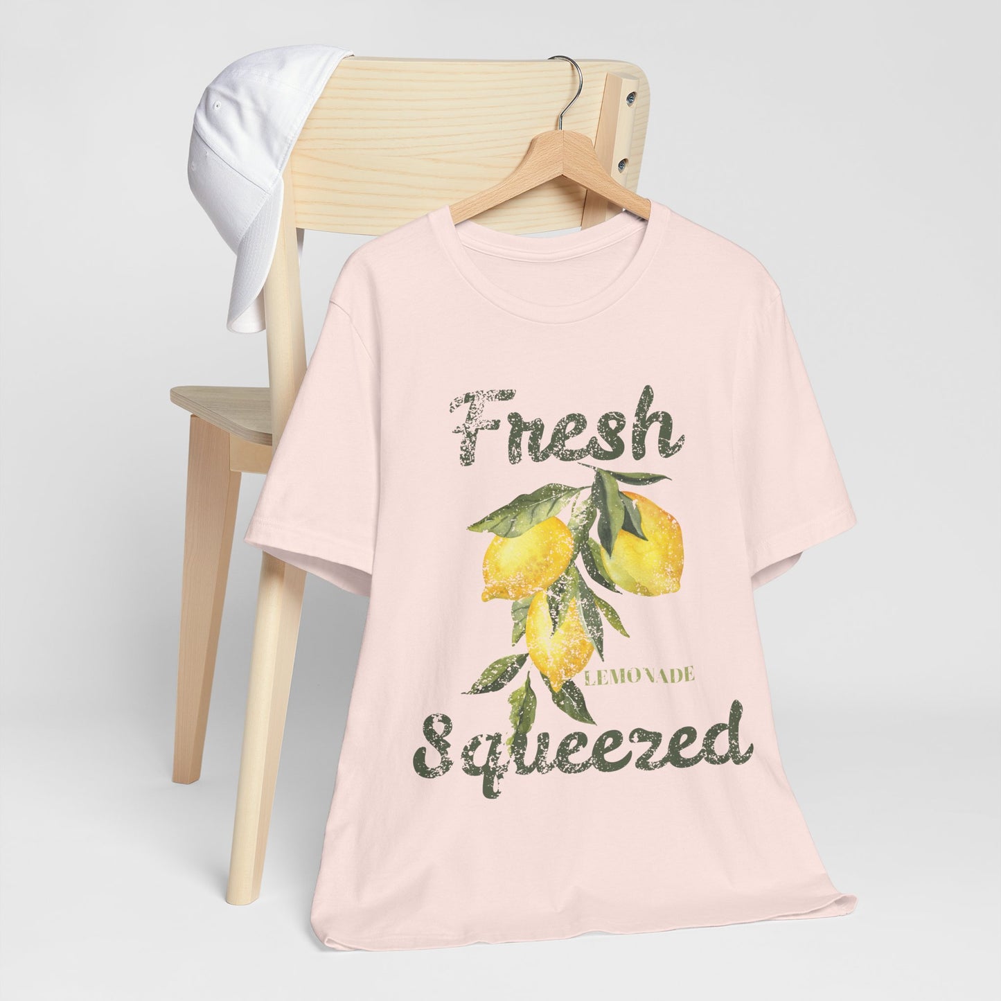 Fresh Squeezed Lemon Shirt, Lemon Graphic Tee, Cute Summer Citrus Shirt, Lemon Lover Gift, Retro Fruit Graphic T-Shirt
