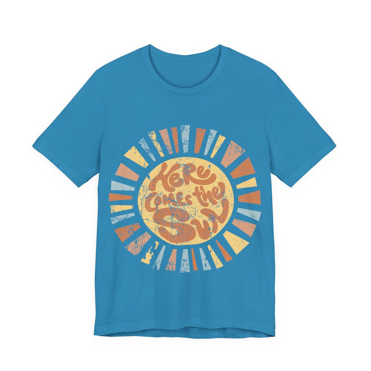 Here Comes the Sun Shirt, Retro Summer Tee, Vintage Sunshine Shirt, 4th of July Shirt, Boho Summer Graphic Tee