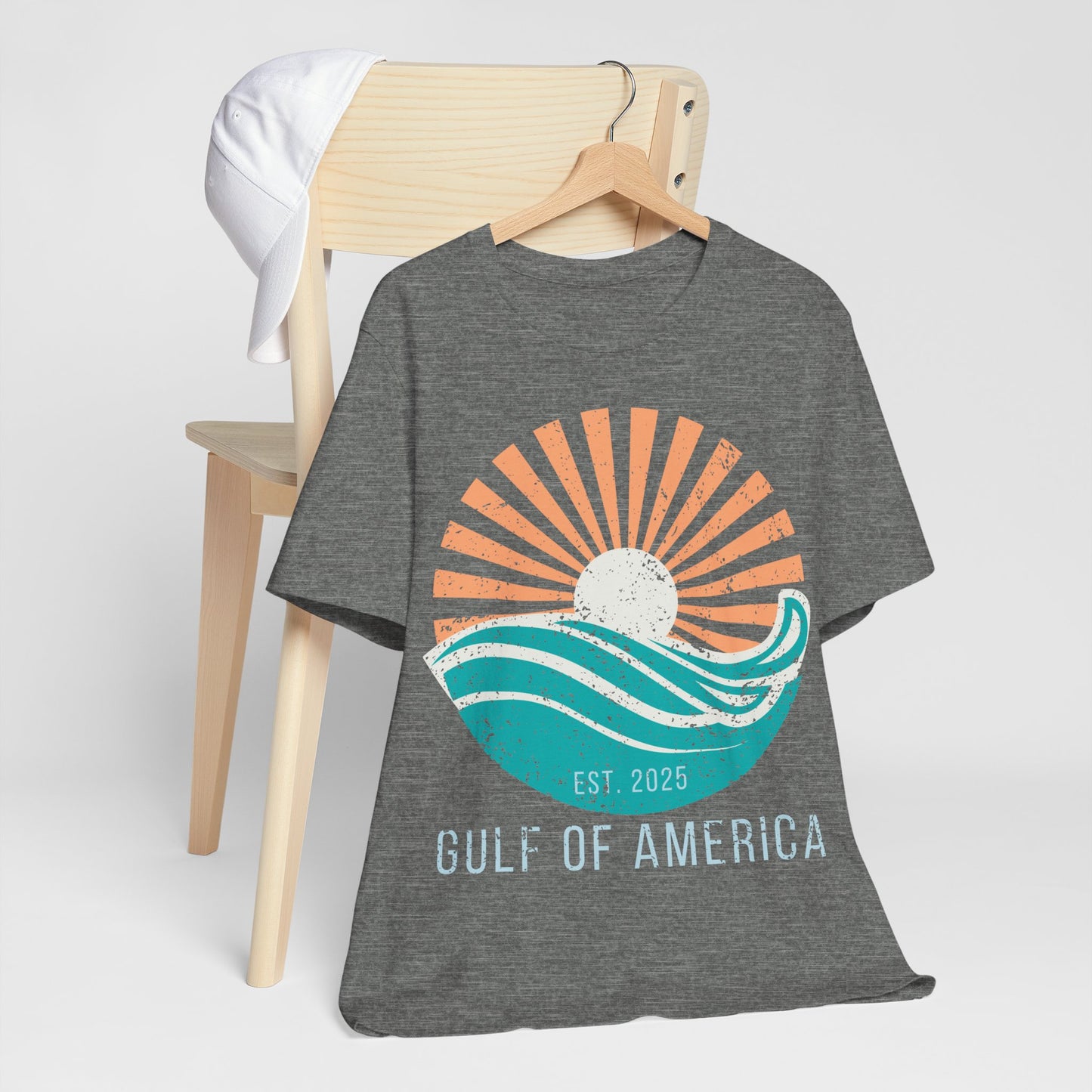 Gulf of America Shirt, Retro Beach Sunset Tee, Coastal Vacation Shirt, Vintage Ocean Graphic Tee, Gulf Coast Shirt, Summer Beach Shirt