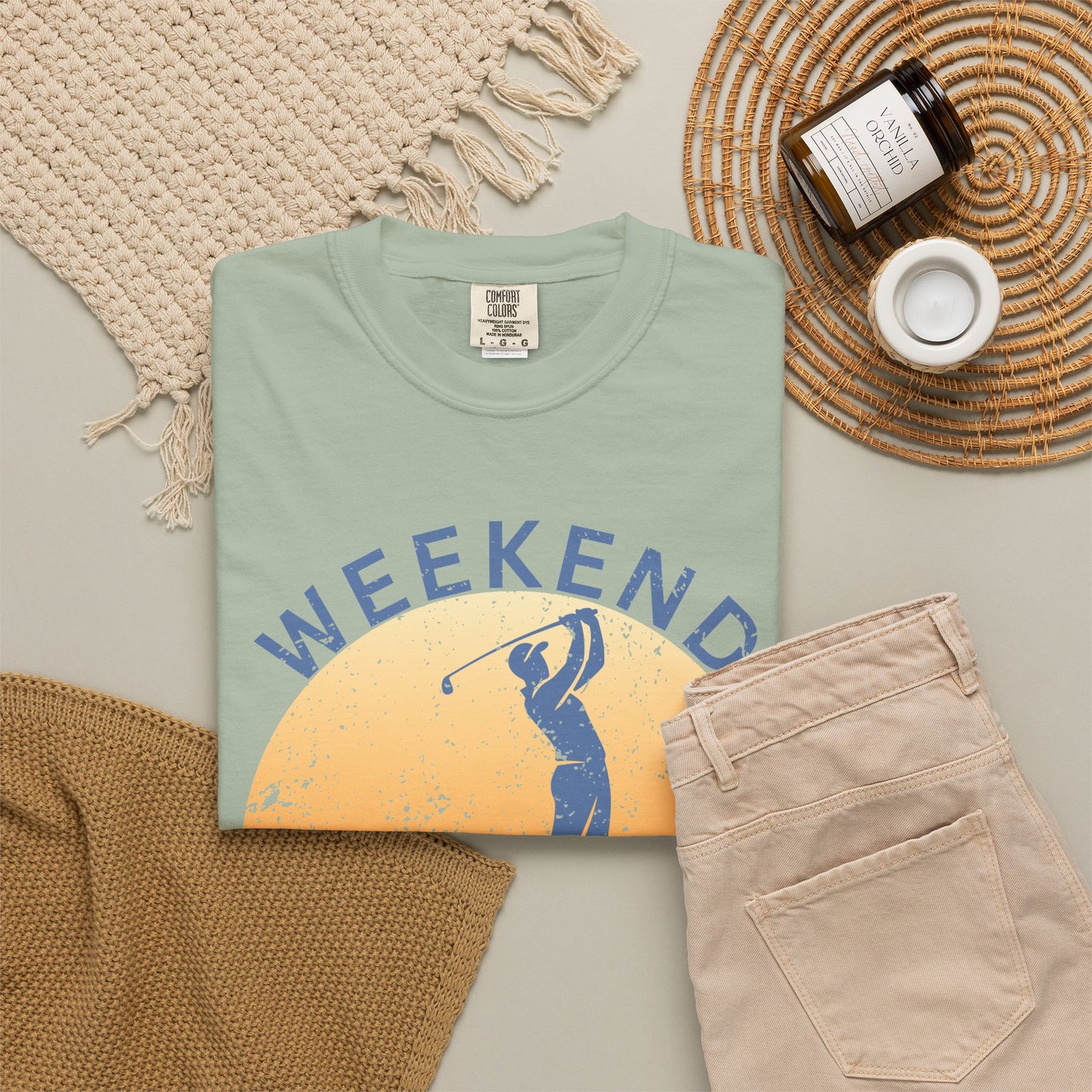 Weekend Tee Times Shirt, Coastal Golf Tee, Golf Vacation Shirt, Beach Golf T-Shirt, Funny Golfer Gift, Golf Lifestyle Tee