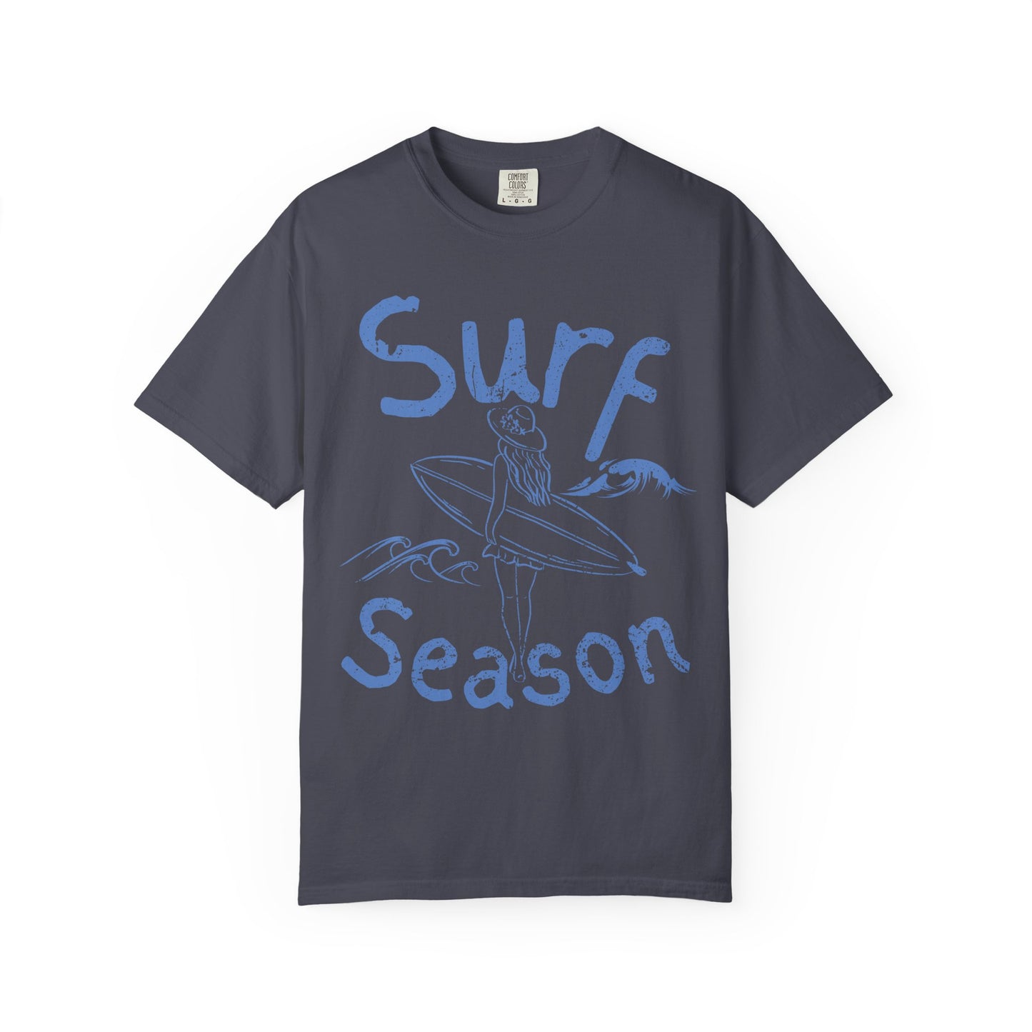 Surf Season Shirt, Beach Graphic Tee, Coastal Summer Shirt, Surfer Girl T-Shirt, Ocean Lover Gift, Beach Vacation Tee