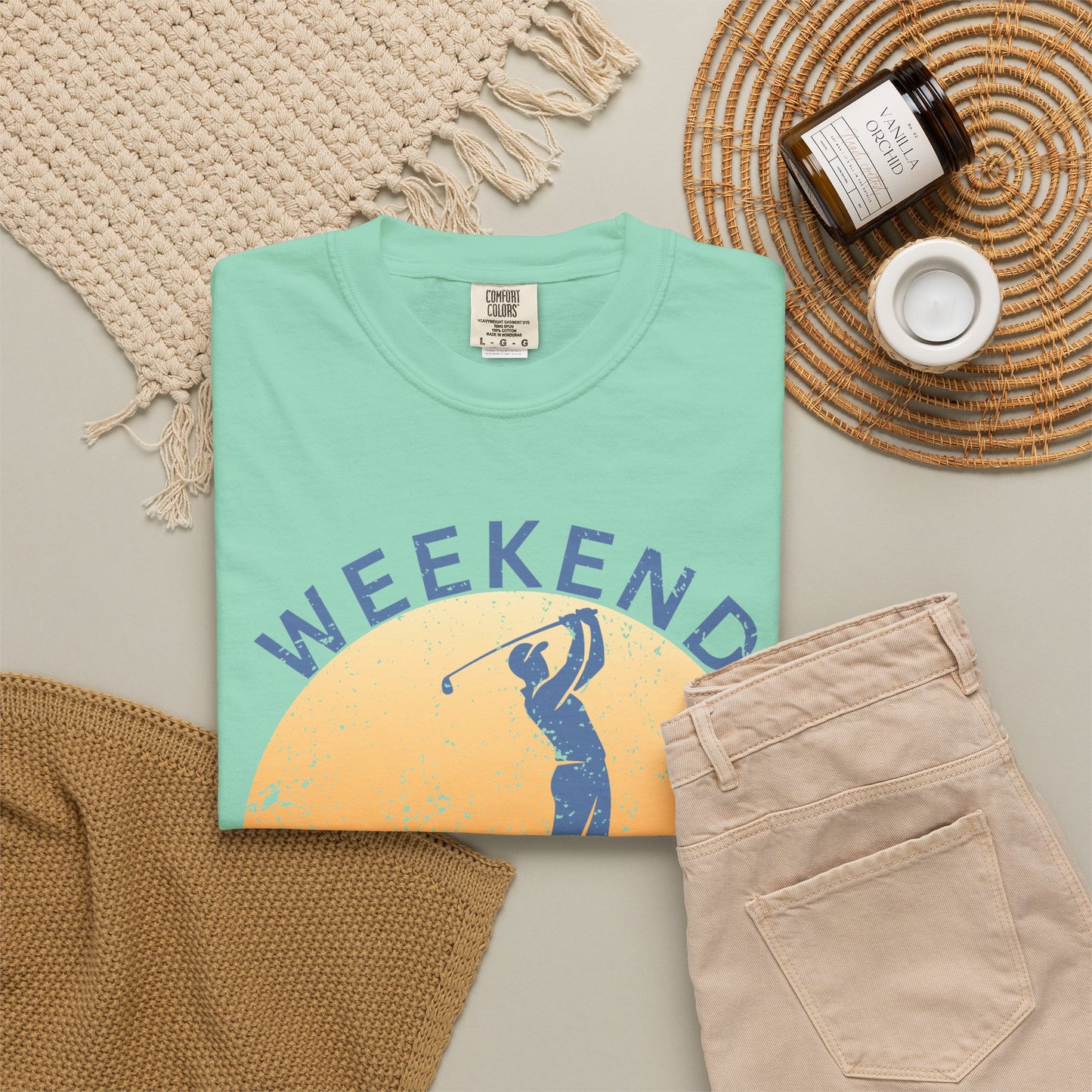 Weekend Tee Times Shirt, Coastal Golf Tee, Golf Vacation Shirt, Beach Golf T-Shirt, Funny Golfer Gift, Golf Lifestyle Tee