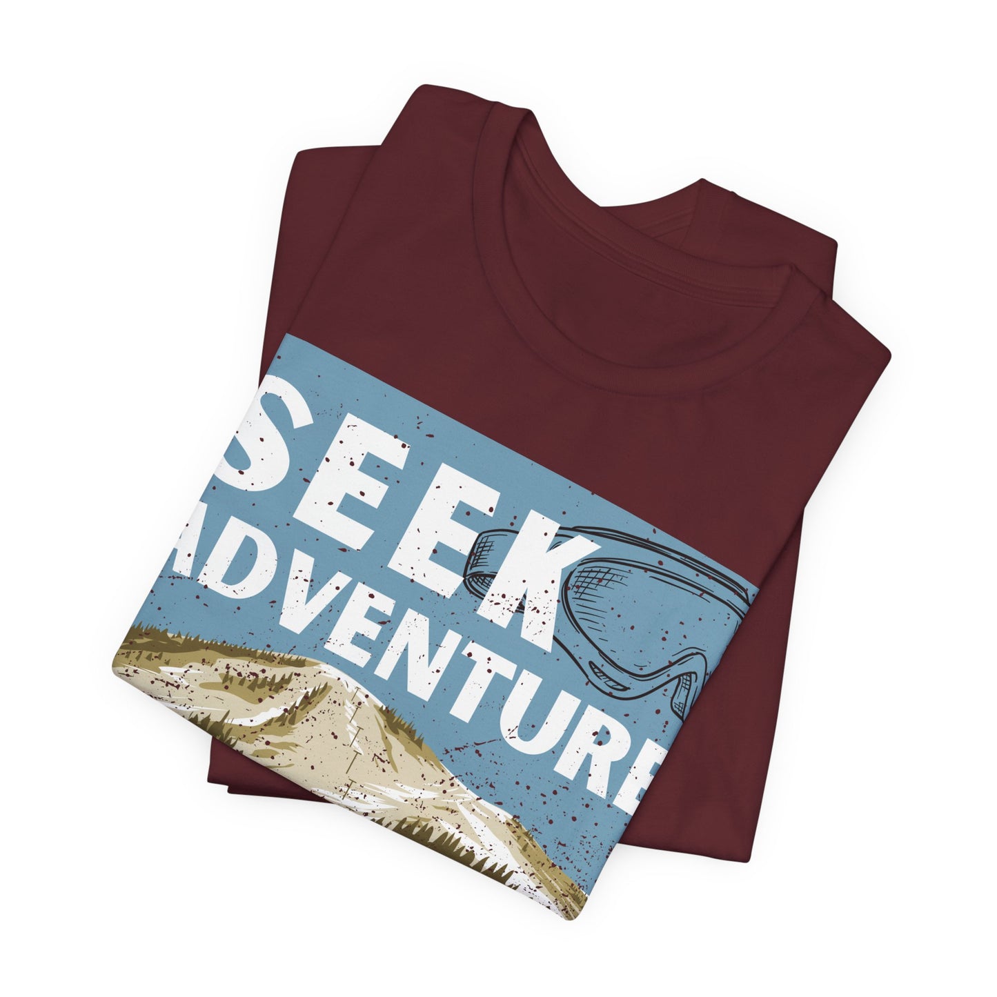 Seek Adventure Shirt, Ski Graphic Tee, Winter Mountain Shirt, Snowboarding Tee, Ski Trip Shirt, Outdoor Adventure Shirt, Travel Tee