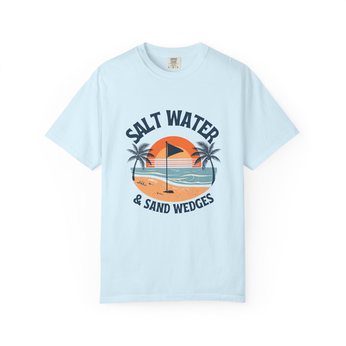 Salt Water & Tee Times Shirt, Coastal Golf Shirt, Beach Golf Tee, Golf Vacation Tee, Golf Lover Gift, Coastal Apparel, Summer Golf Shirt