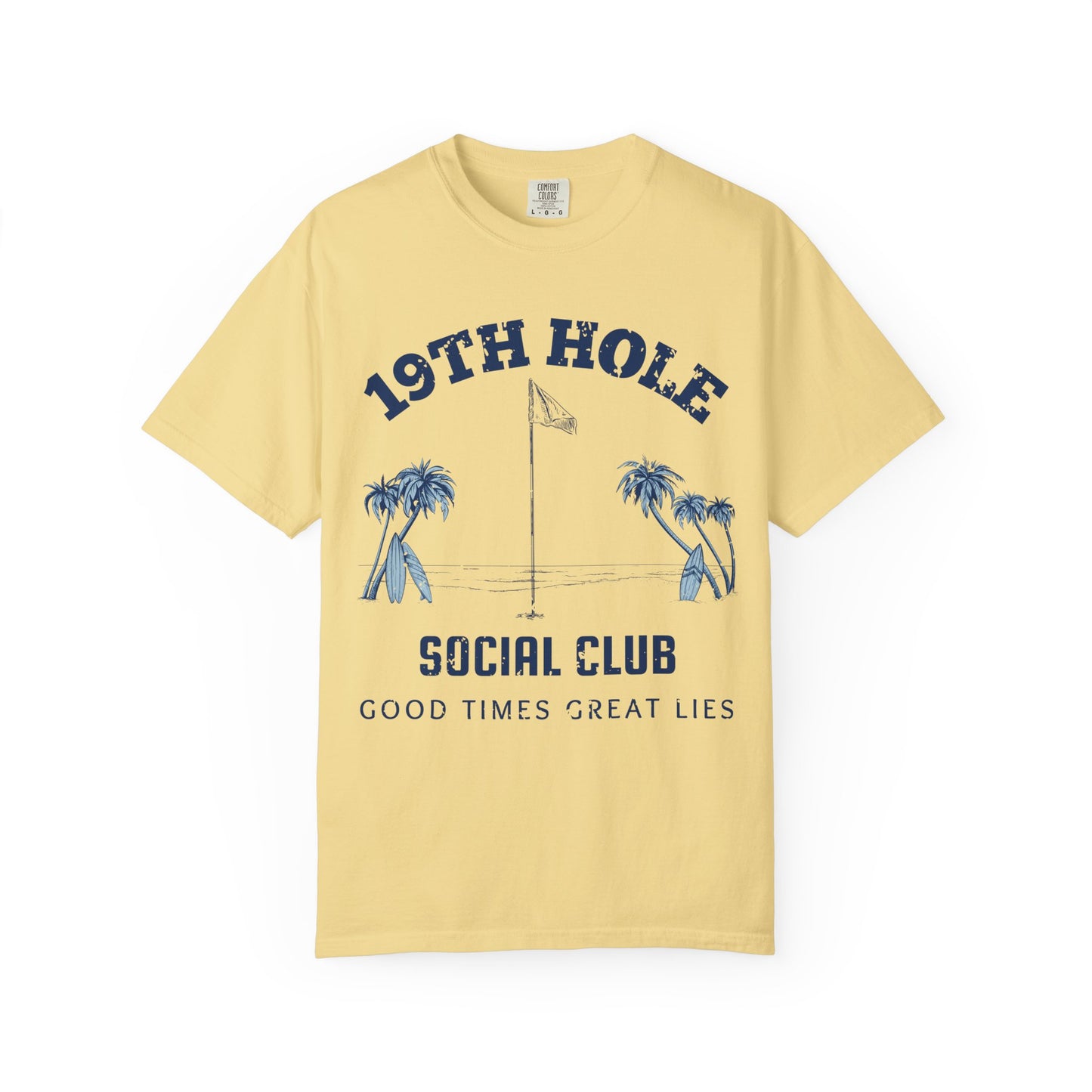 19th Hole Social Club Shirt, Funny Golf Shirt, Golf Drinking Tee, Golf Vacation T-Shirt, Golfer Gift, Golf Trip Apparel