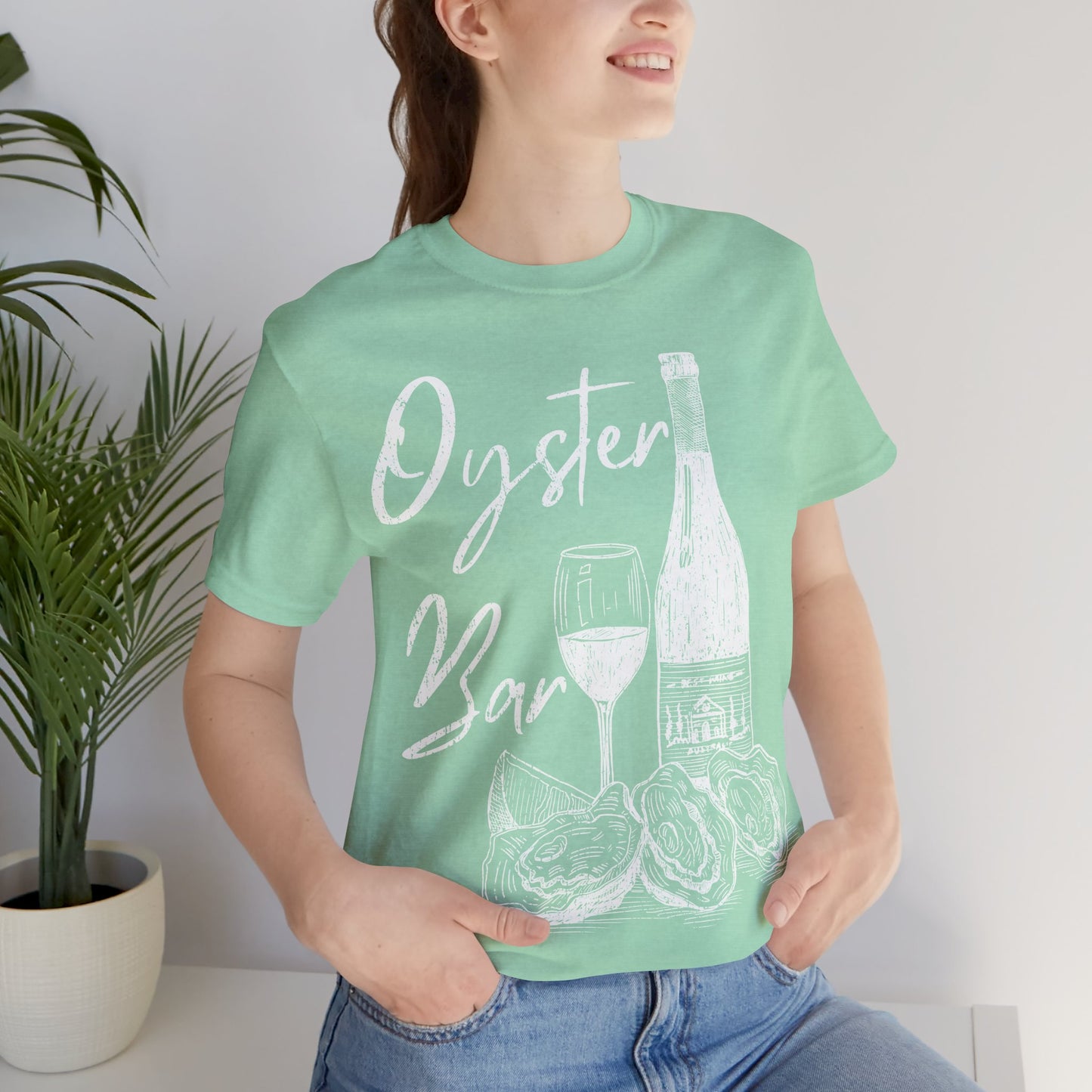 Oyster Bar Shirt, Coastal Grandma Tee, Beach Vacation Shirt, Seafood Lover Shirt, Coastal Chic Tee, Wine Lover Shirt, Summer Beach Tee