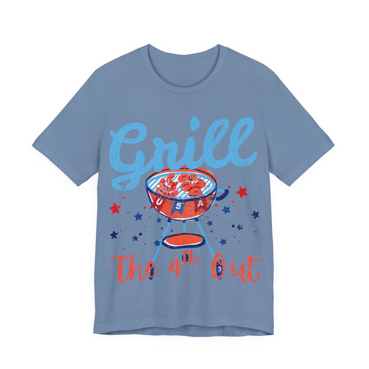 Grill the 4th Out T-shirt, Funny 4th of July BBQ Tee, Patriotic Grill Shirt, Independence Day T-Shirt, Summer Cookout Tee