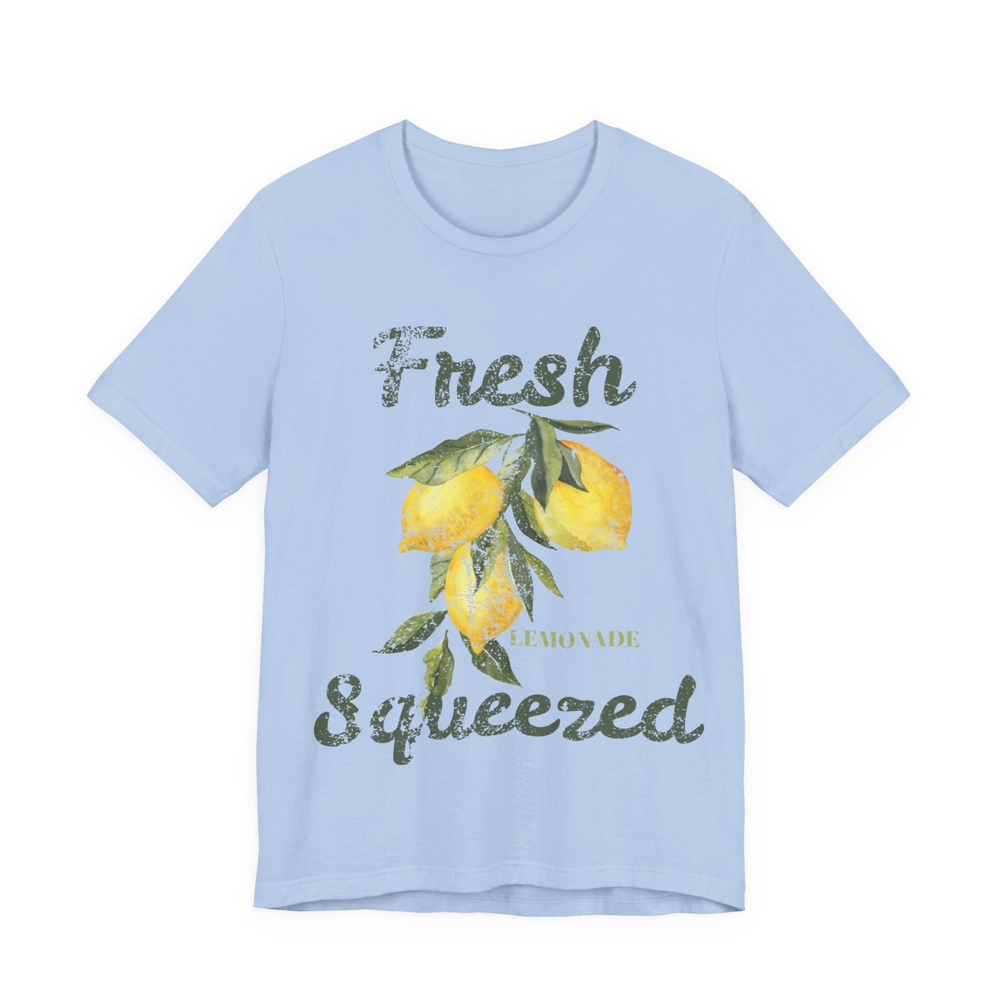 Fresh Squeezed Lemon Shirt, Lemon Graphic Tee, Cute Summer Citrus Shirt, Lemon Lover Gift, Retro Fruit Graphic T-Shirt