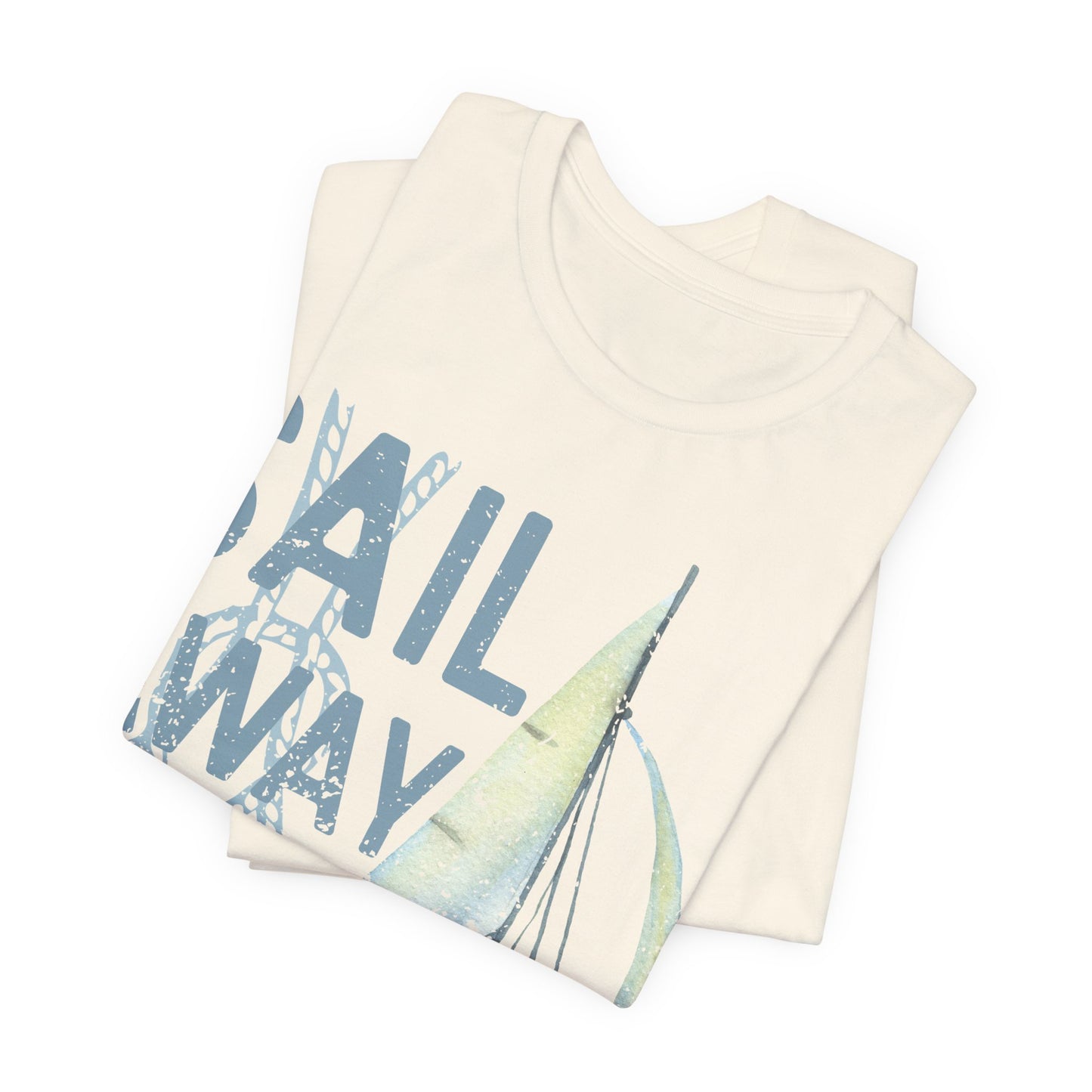 Sail Away With Me Shirt, Coastal Sailboat Tee, Nautical Graphic Tee, Coastal Summer Shirt, Ocean Lover Gift, Retro Beach T-Shirt