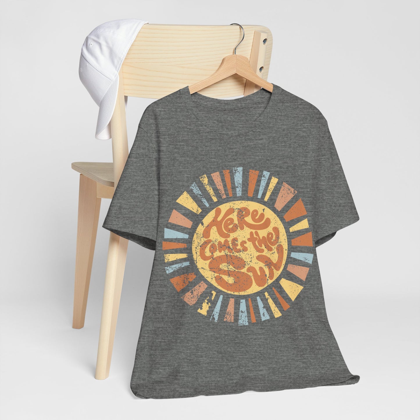 Here Comes the Sun Shirt, Retro Summer Tee, Vintage Sunshine Shirt, 4th of July Shirt, Boho Summer Graphic Tee