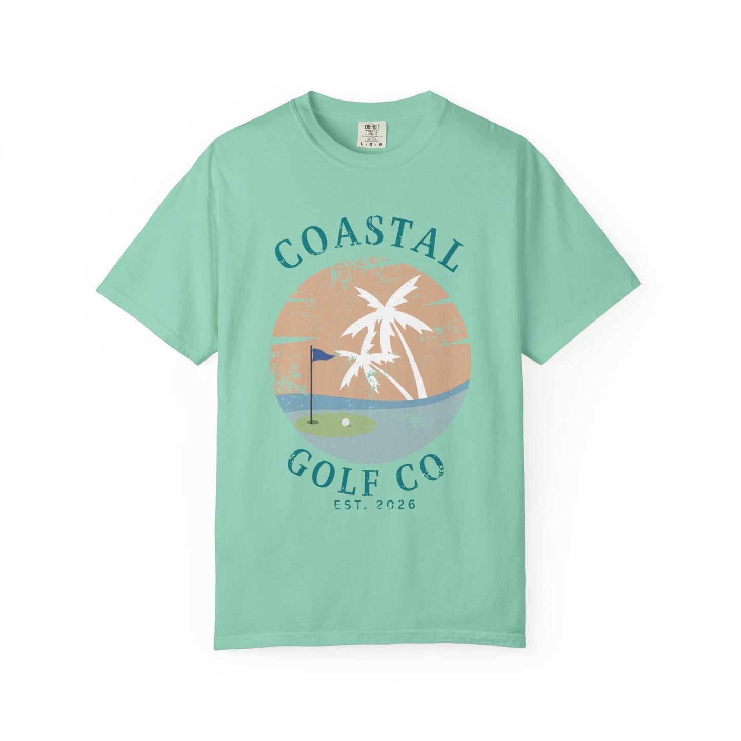 Coastal Golf Co Shirt, Coastal Golf Tee, Beach Golf Shirt, Golf Vacation T-Shirt, Coastal Lifestyle Apparel, Golfer Gift