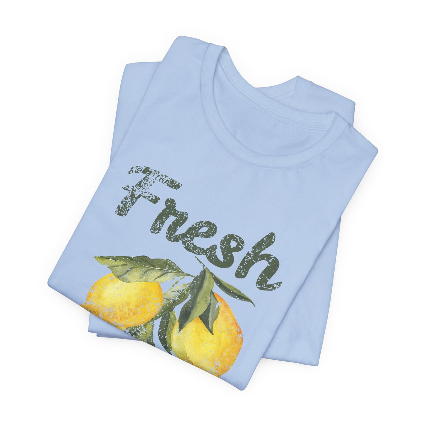 Fresh Squeezed Lemon Shirt, Lemon Graphic Tee, Cute Summer Citrus Shirt, Lemon Lover Gift, Retro Fruit Graphic T-Shirt