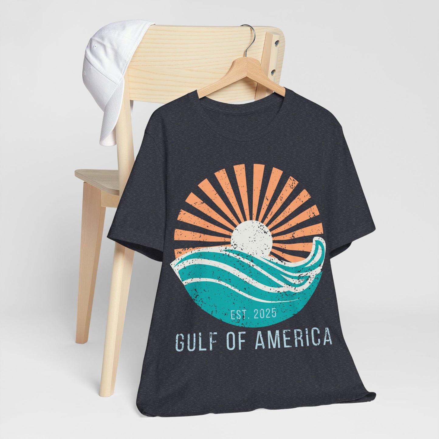 Gulf of America Shirt, Retro Beach Sunset Tee, Coastal Vacation Shirt, Vintage Ocean Graphic Tee, Gulf Coast Shirt, Summer Beach Shirt