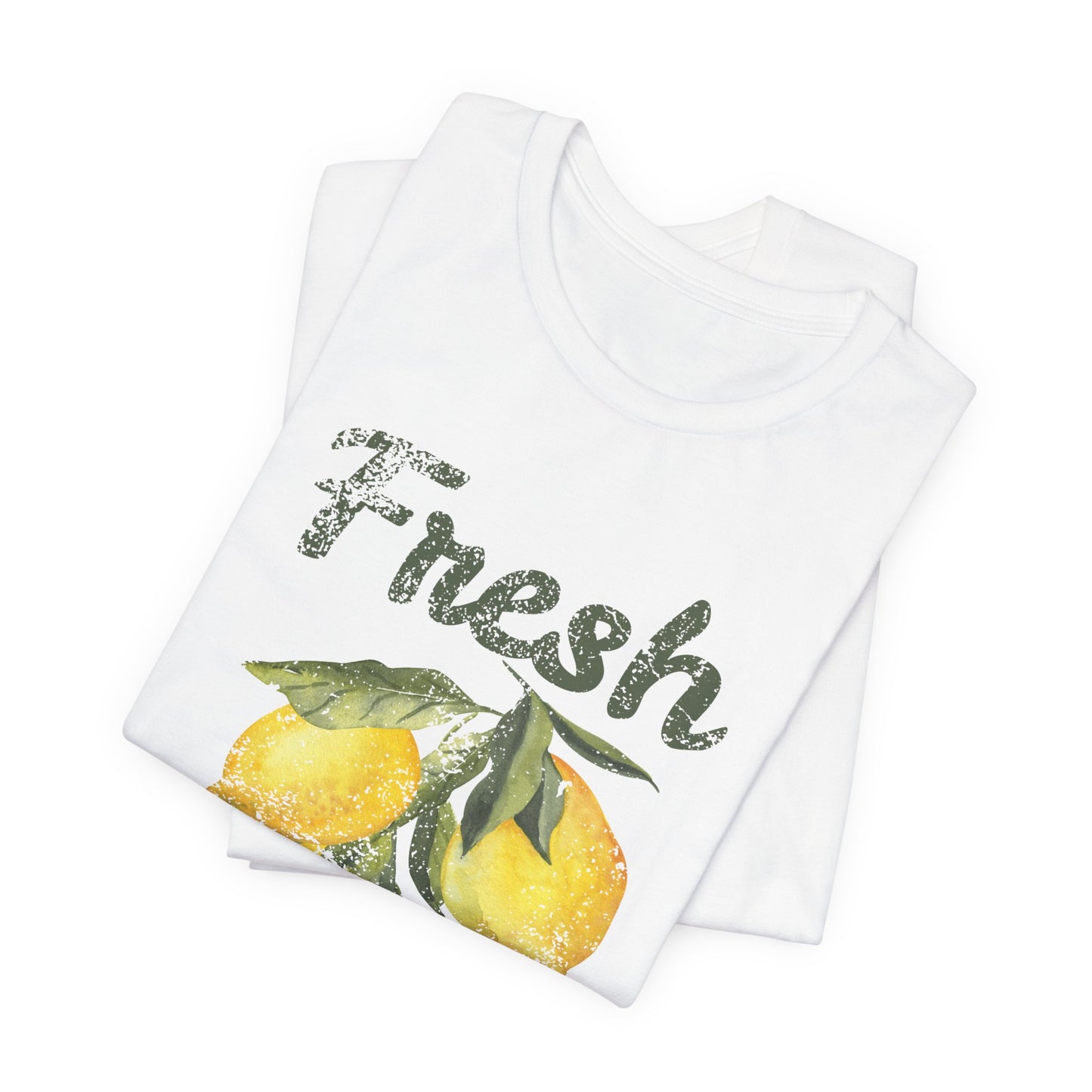 Fresh Squeezed Lemon Shirt, Lemon Graphic Tee, Cute Summer Citrus Shirt, Lemon Lover Gift, Retro Fruit Graphic T-Shirt