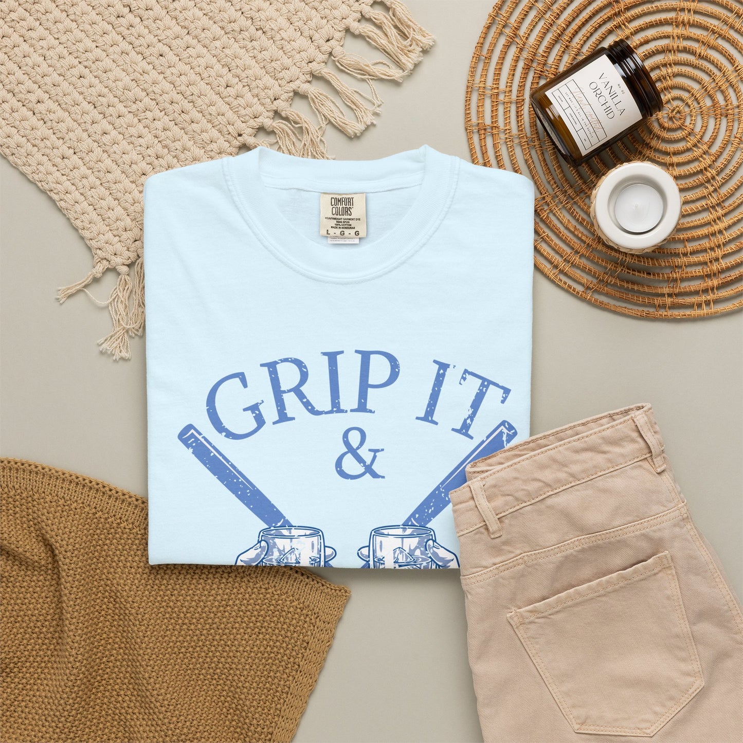 Grip It & Sip It Shirt, Funny Golf Shirt, Golf Drinking Tee, Golf Vacation T-Shirt, Golfer Gift, Golf Trip Apparel