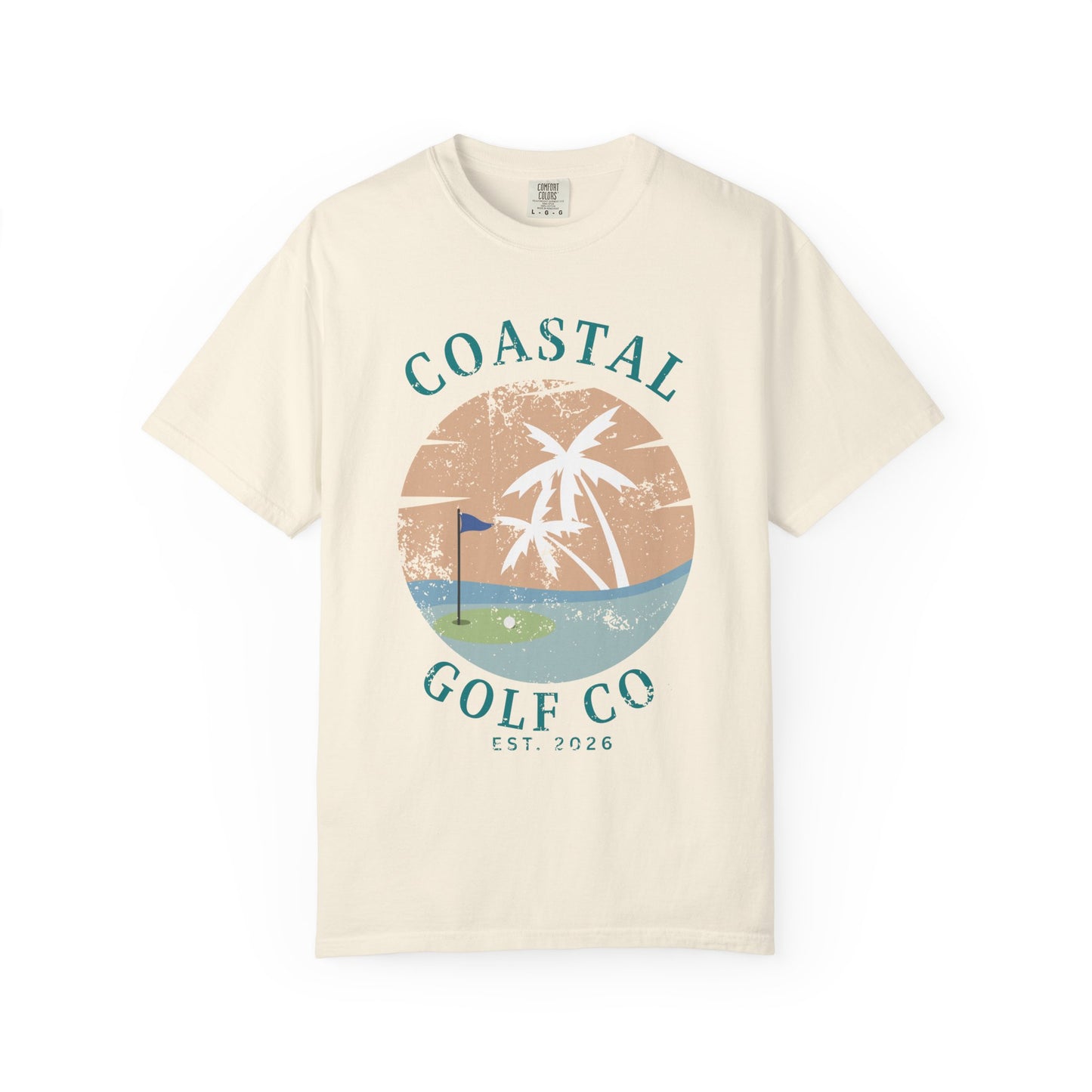 Coastal Golf Co Shirt, Coastal Golf Tee, Beach Golf Shirt, Golf Vacation T-Shirt, Coastal Lifestyle Apparel, Golfer Gift