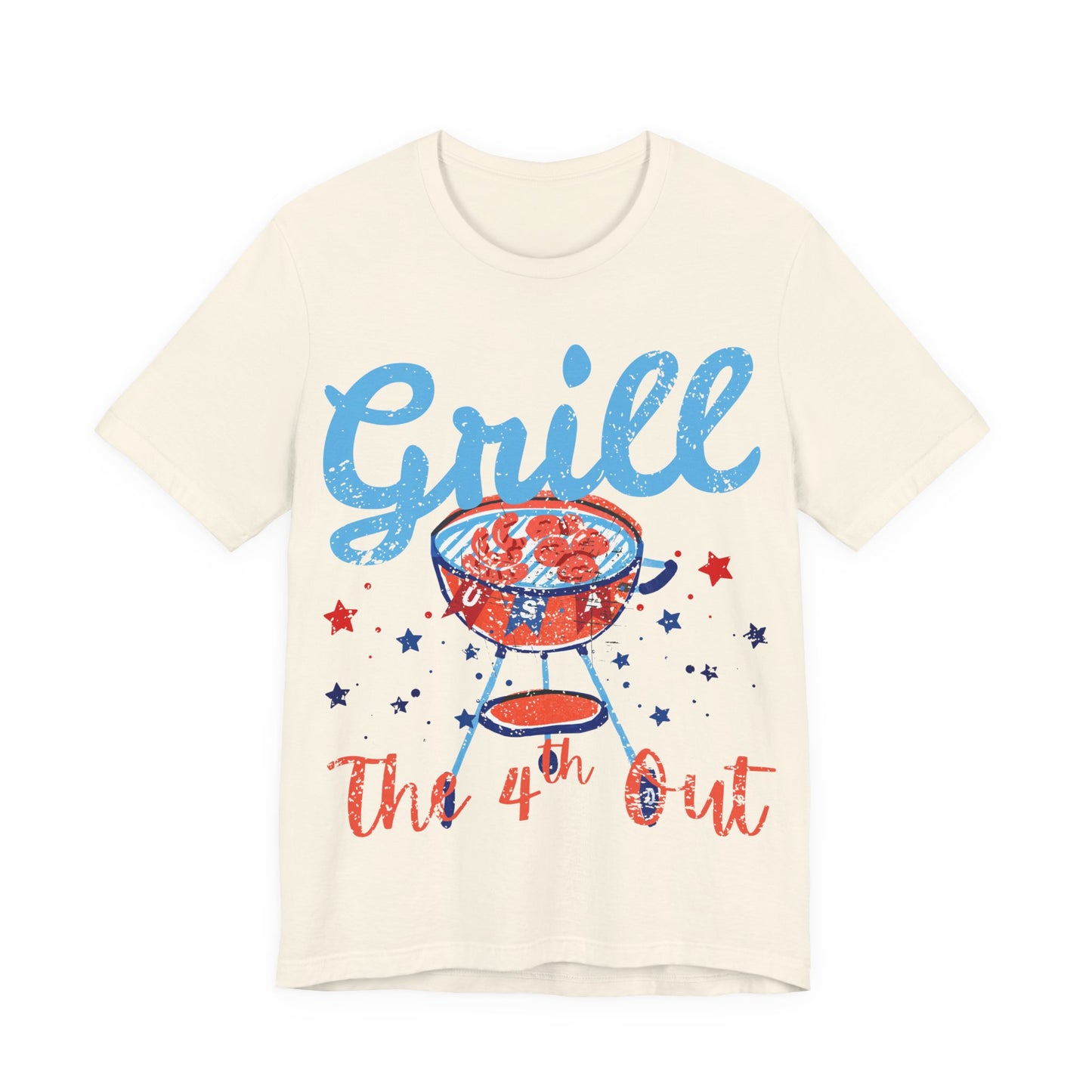 Grill the 4th Out T-shirt, Funny 4th of July BBQ Tee, Patriotic Grill Shirt, Independence Day T-Shirt, Summer Cookout Tee