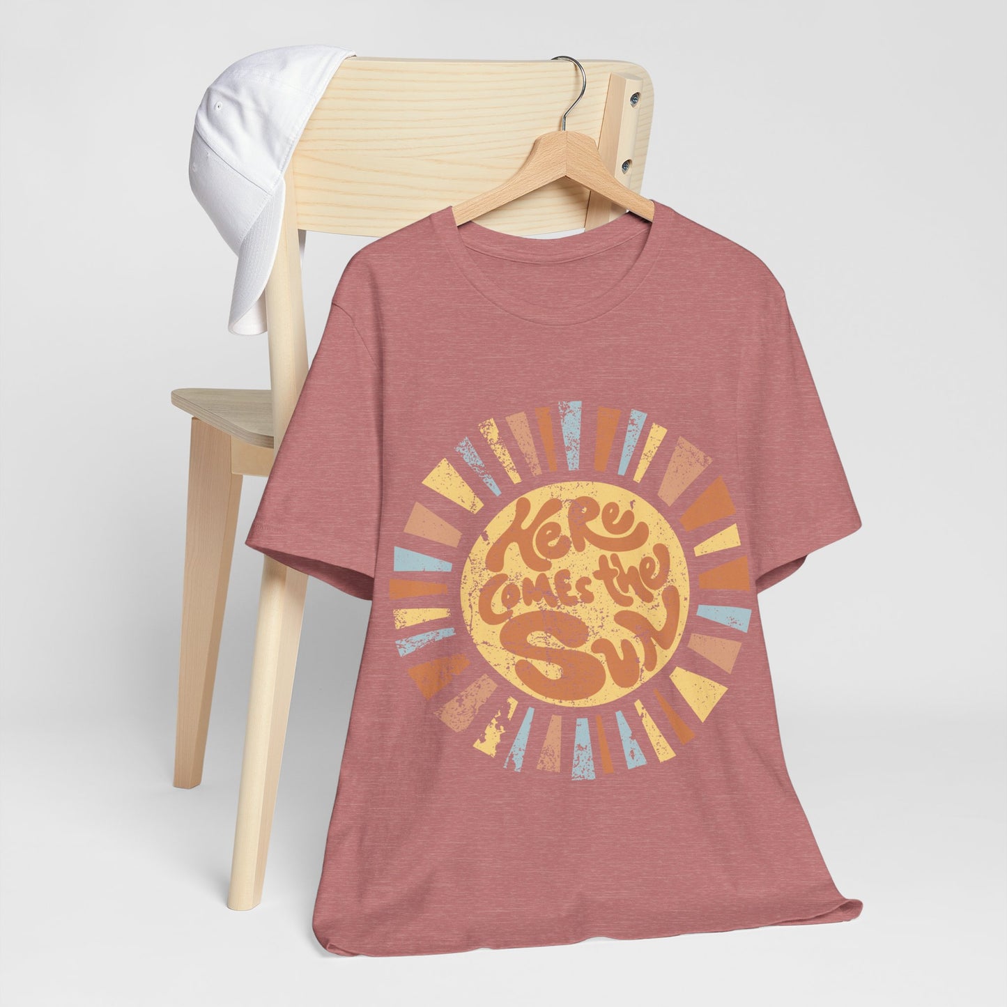 Here Comes the Sun Shirt, Retro Summer Tee, Vintage Sunshine Shirt, 4th of July Shirt, Boho Summer Graphic Tee