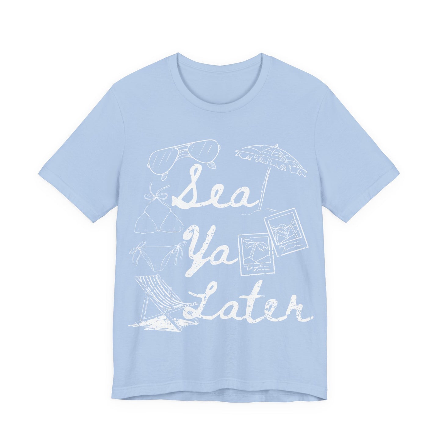 Sea Ya Later Shirt, Beach Vacation Tee, Coastal Summer Shirt, Ocean Graphic Tee, Cute Beach Shirt, Summer Vacation Outfit
