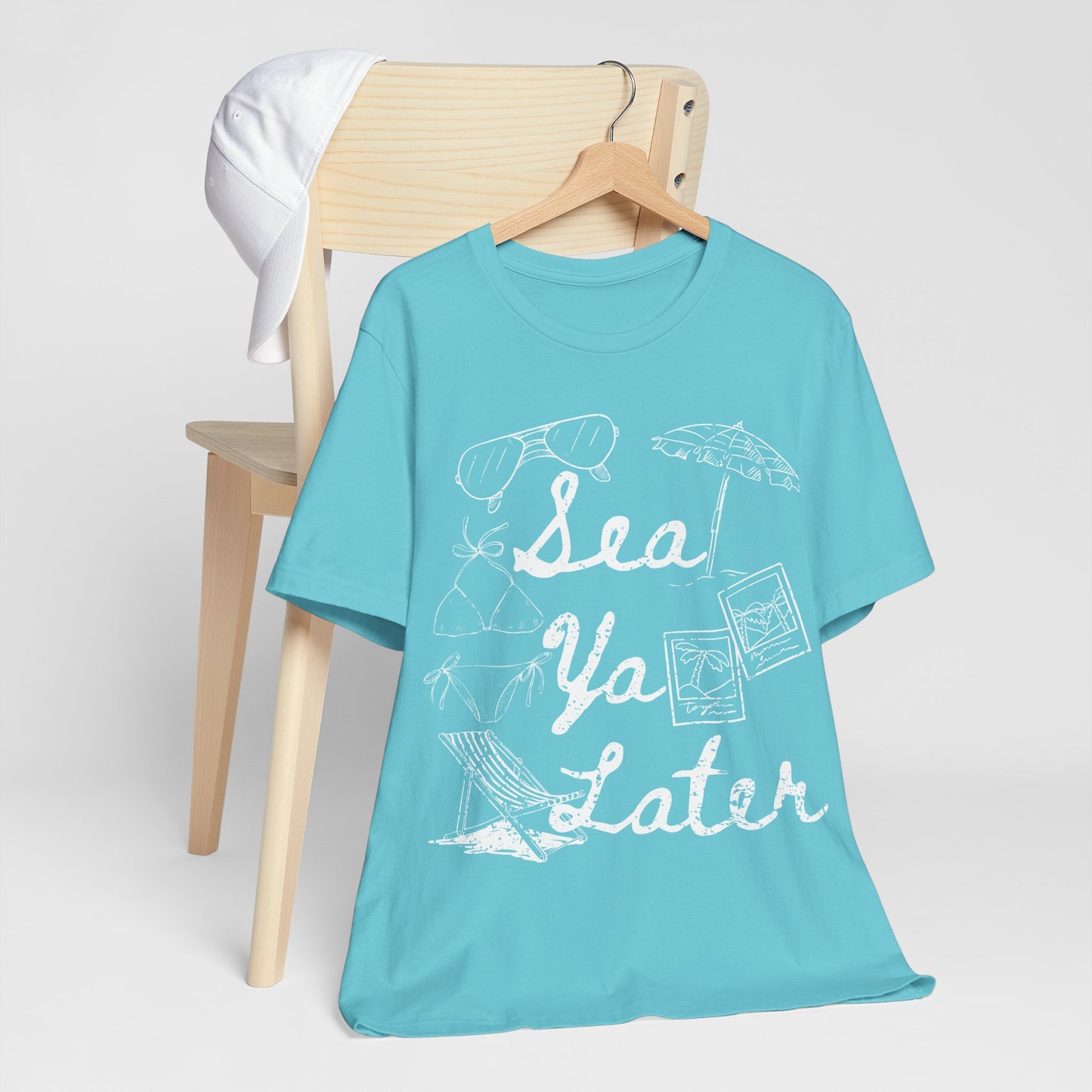 Sea Ya Later Shirt, Beach Vacation Tee, Coastal Summer Shirt, Ocean Graphic Tee, Cute Beach Shirt, Summer Vacation Outfit