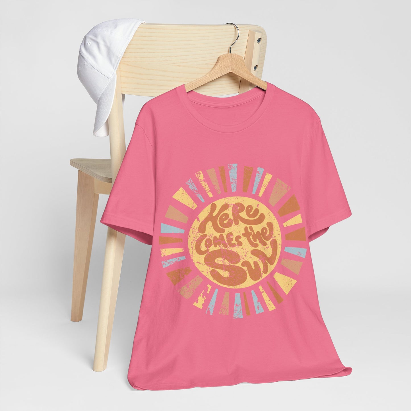 Here Comes the Sun Shirt, Retro Summer Tee, Vintage Sunshine Shirt, 4th of July Shirt, Boho Summer Graphic Tee