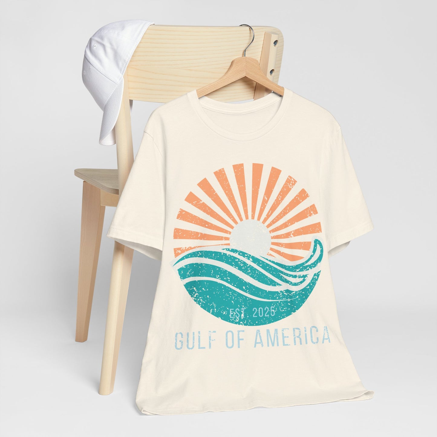 Gulf of America Shirt, Retro Beach Sunset Tee, Coastal Vacation Shirt, Vintage Ocean Graphic Tee, Gulf Coast Shirt, Summer Beach Shirt