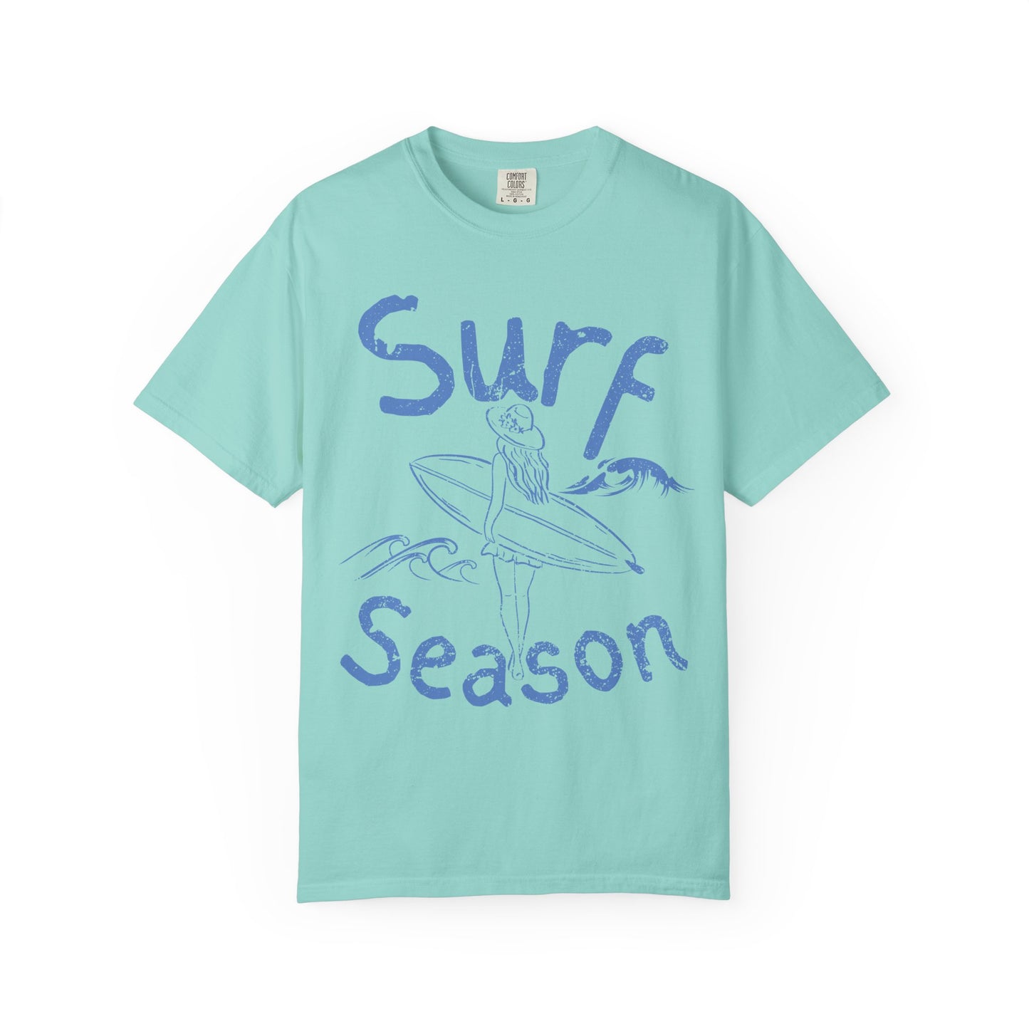 Surf Season Shirt, Beach Graphic Tee, Coastal Summer Shirt, Surfer Girl T-Shirt, Ocean Lover Gift, Beach Vacation Tee
