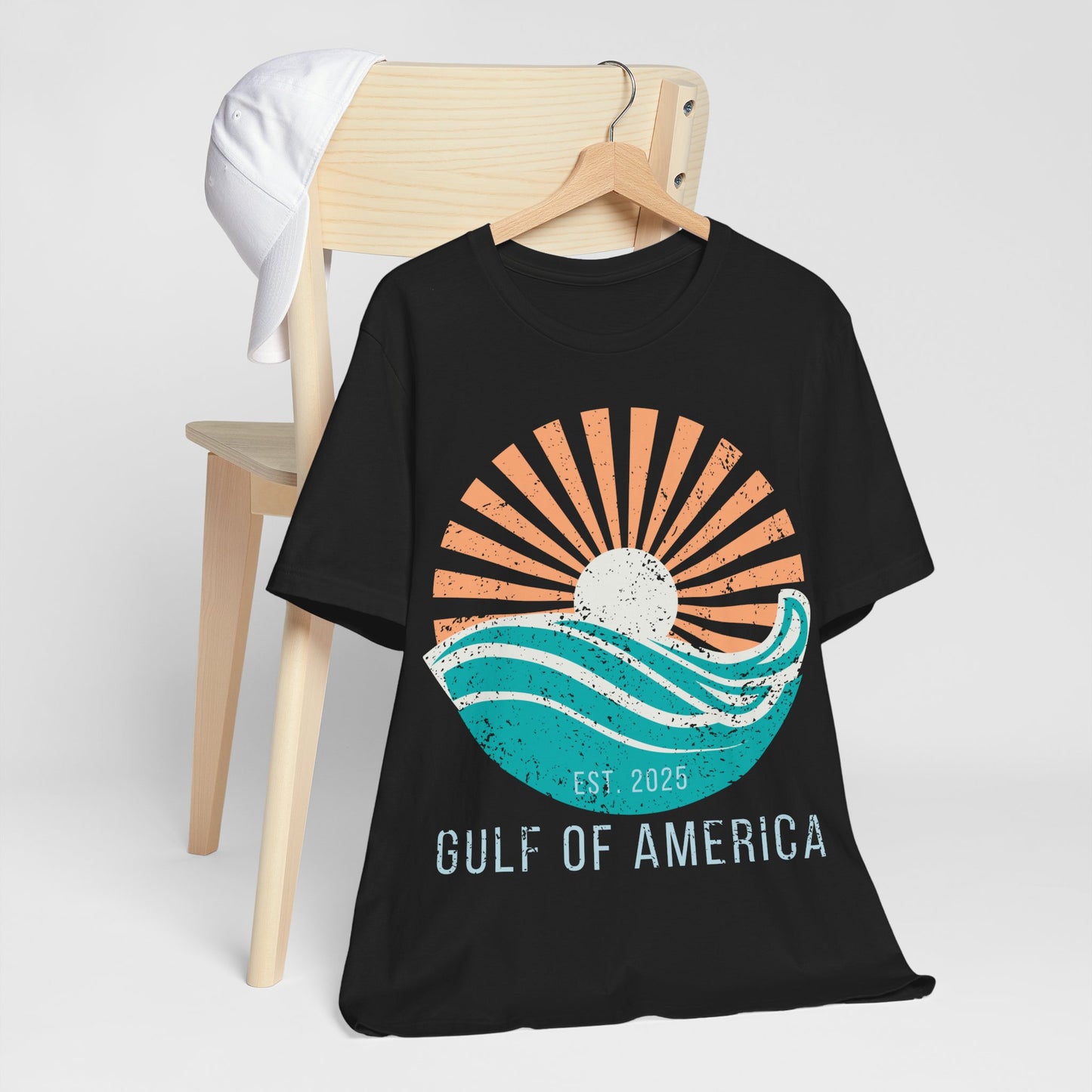 Gulf of America Shirt, Retro Beach Sunset Tee, Coastal Vacation Shirt, Vintage Ocean Graphic Tee, Gulf Coast Shirt, Summer Beach Shirt