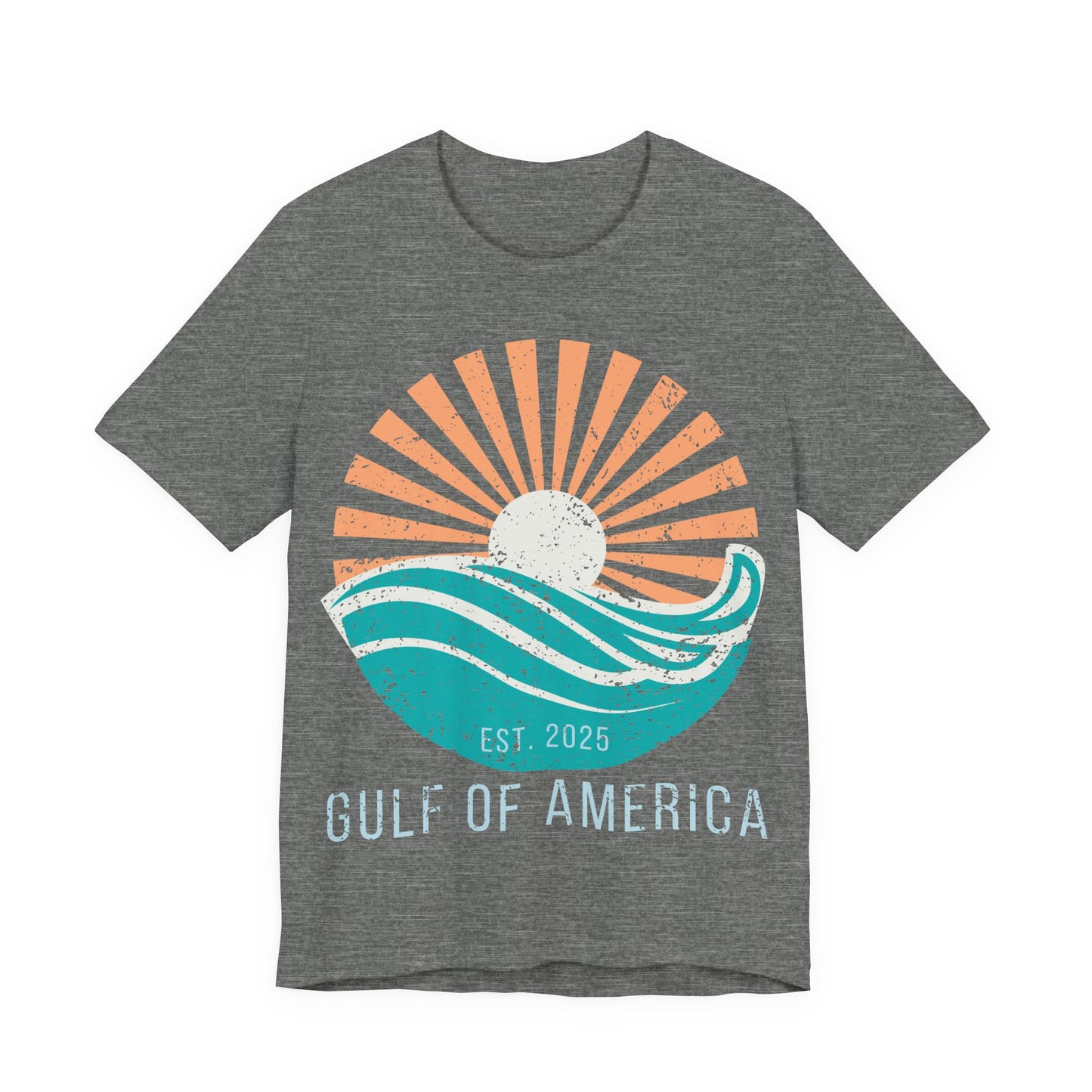 Gulf of America Shirt, Retro Beach Sunset Tee, Coastal Vacation Shirt, Vintage Ocean Graphic Tee, Gulf Coast Shirt, Summer Beach Shirt