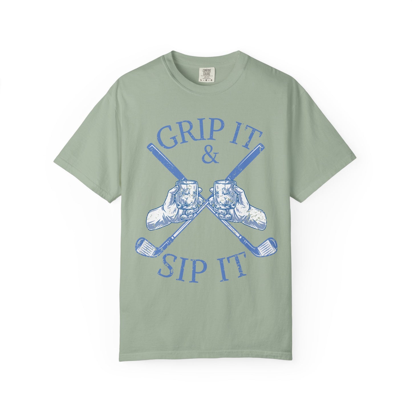 Grip It & Sip It Shirt, Funny Golf Shirt, Golf Drinking Tee, Golf Vacation T-Shirt, Golfer Gift, Golf Trip Apparel
