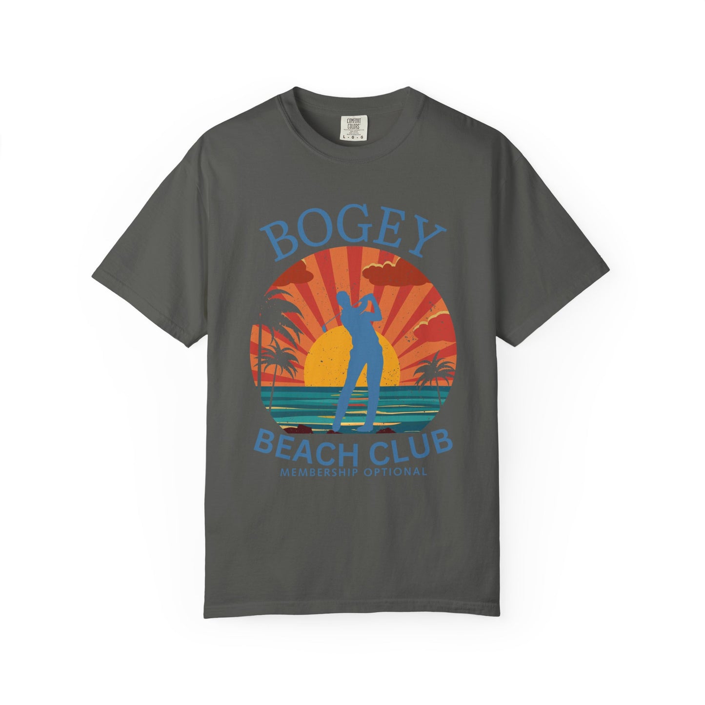 Bogey Beach Club Shirt, Funny Golf Shirt, Coastal Golf Tee, Golf Vacation T-Shirt, Beach Golfer Gift, Golf Lifestyle Apparel