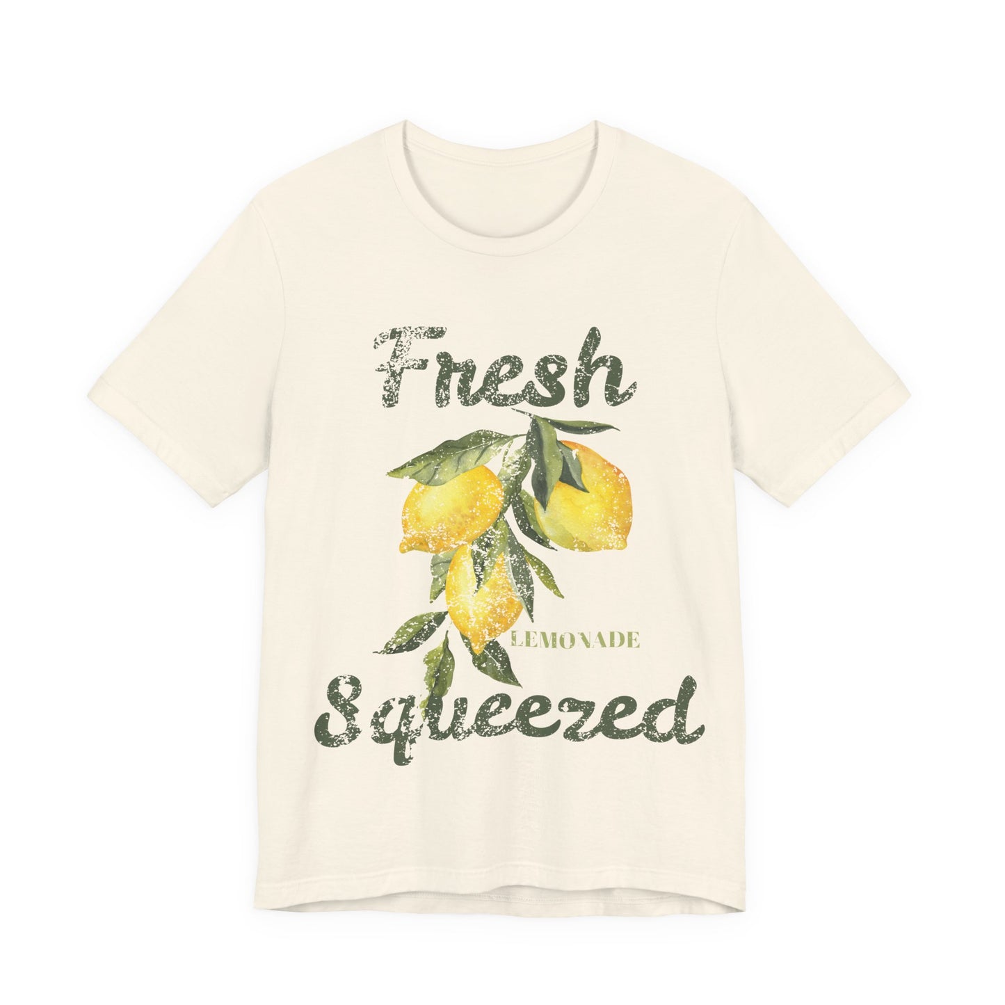 Fresh Squeezed Lemon Shirt, Lemon Graphic Tee, Cute Summer Citrus Shirt, Lemon Lover Gift, Retro Fruit Graphic T-Shirt