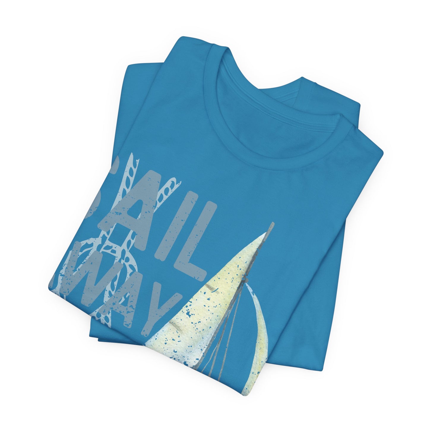 Sail Away With Me Shirt, Coastal Sailboat Tee, Nautical Graphic Tee, Coastal Summer Shirt, Ocean Lover Gift, Retro Beach T-Shirt