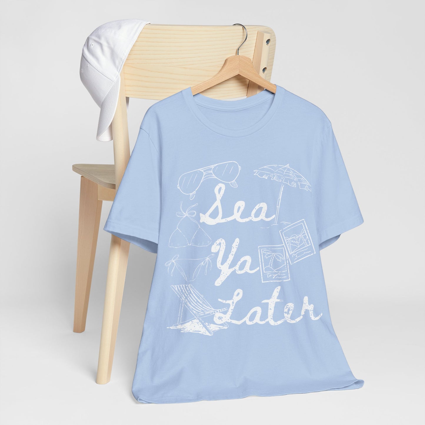 Sea Ya Later Shirt, Beach Vacation Tee, Coastal Summer Shirt, Ocean Graphic Tee, Cute Beach Shirt, Summer Vacation Outfit
