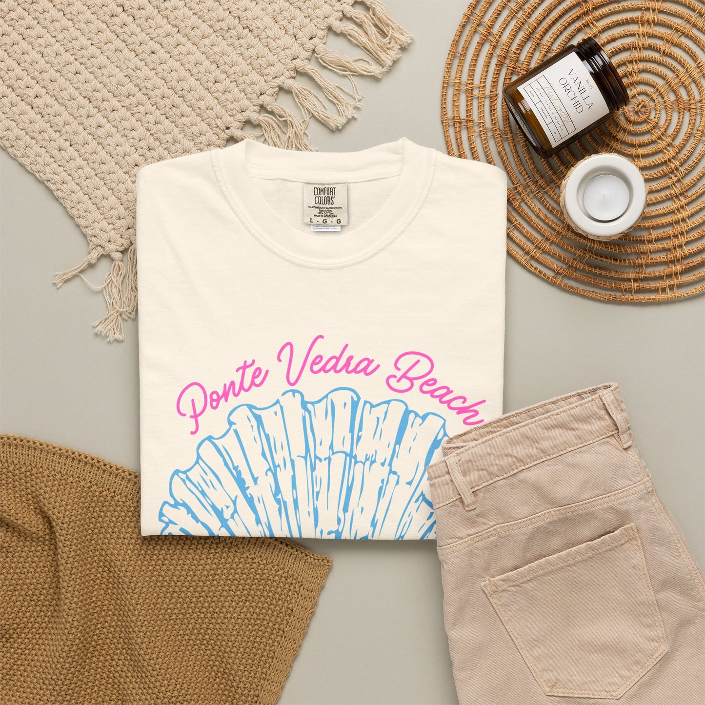 Ponte Vedra Beach Florida Shirt, Coastal Shell Tee, Florida Beach Shirt, Ponte Vedra Souvenir, Beach Vacation T-Shirt