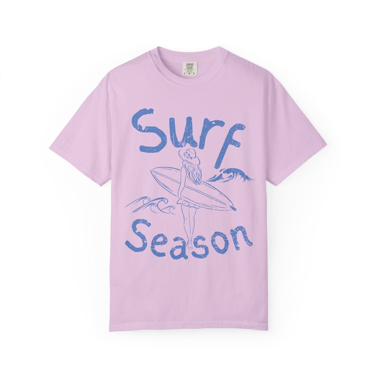 Surf Season Shirt, Beach Graphic Tee, Coastal Summer Shirt, Surfer Girl T-Shirt, Ocean Lover Gift, Beach Vacation Tee