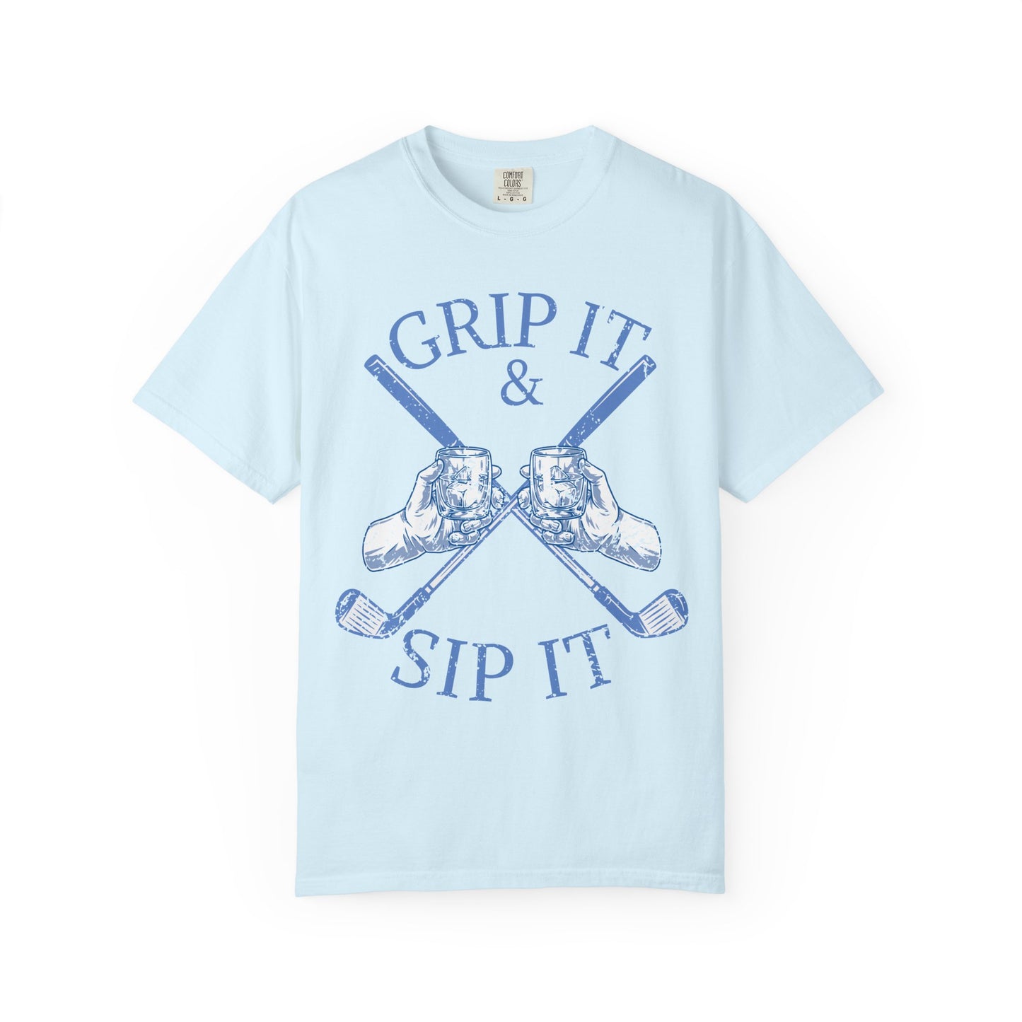 Grip It & Sip It Shirt, Funny Golf Shirt, Golf Drinking Tee, Golf Vacation T-Shirt, Golfer Gift, Golf Trip Apparel