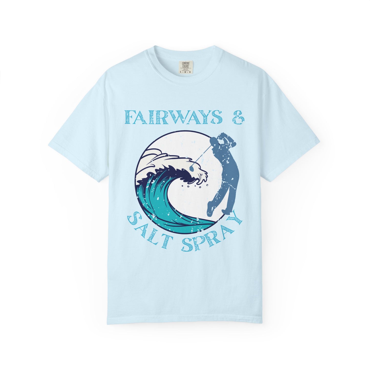 Fairways & Salt Spray Shirt, Coastal Golf Tee, Beach Golf Shirt, Golf Vacation T-Shirt, Ocean Golf Graphic Tee, Golfer Gift