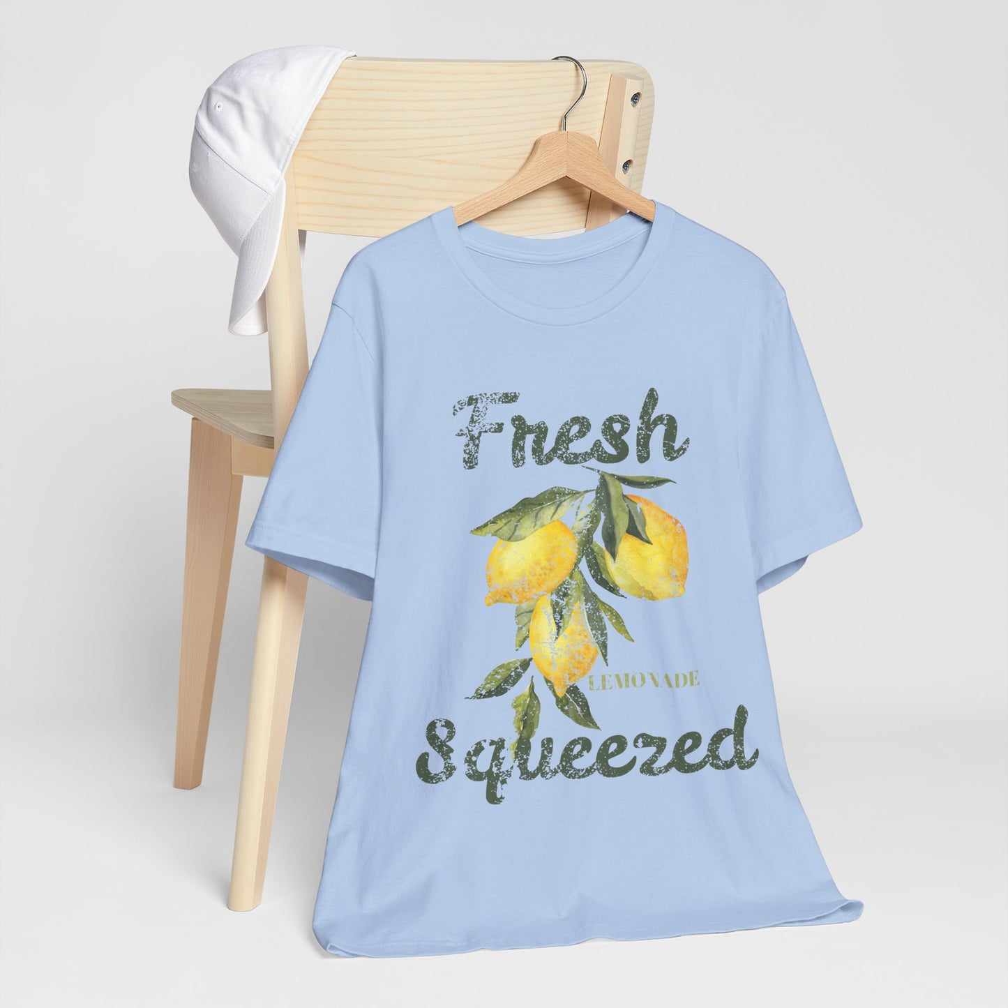 Fresh Squeezed Lemon Shirt, Lemon Graphic Tee, Cute Summer Citrus Shirt, Lemon Lover Gift, Retro Fruit Graphic T-Shirt