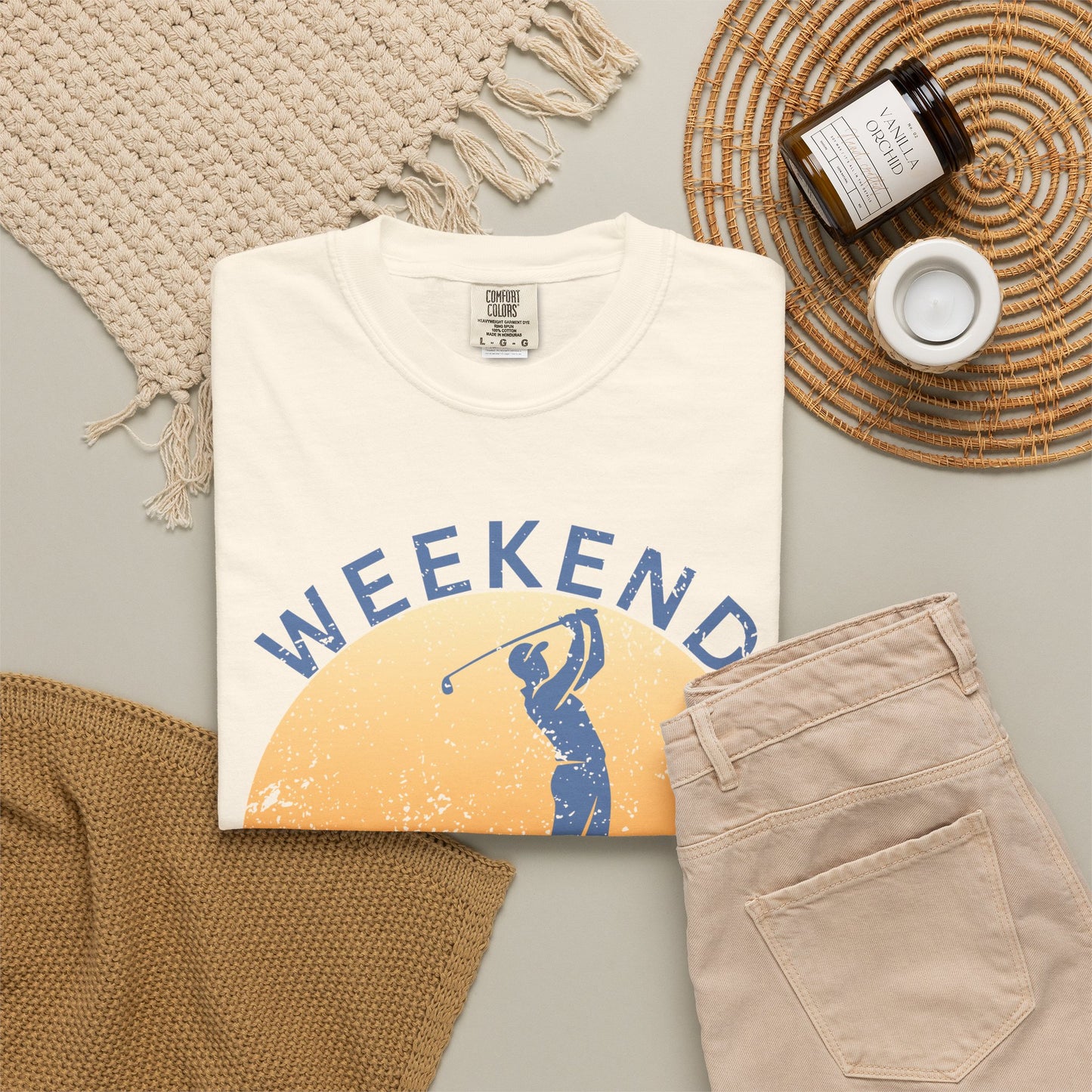Weekend Tee Times Shirt, Coastal Golf Tee, Golf Vacation Shirt, Beach Golf T-Shirt, Funny Golfer Gift, Golf Lifestyle Tee