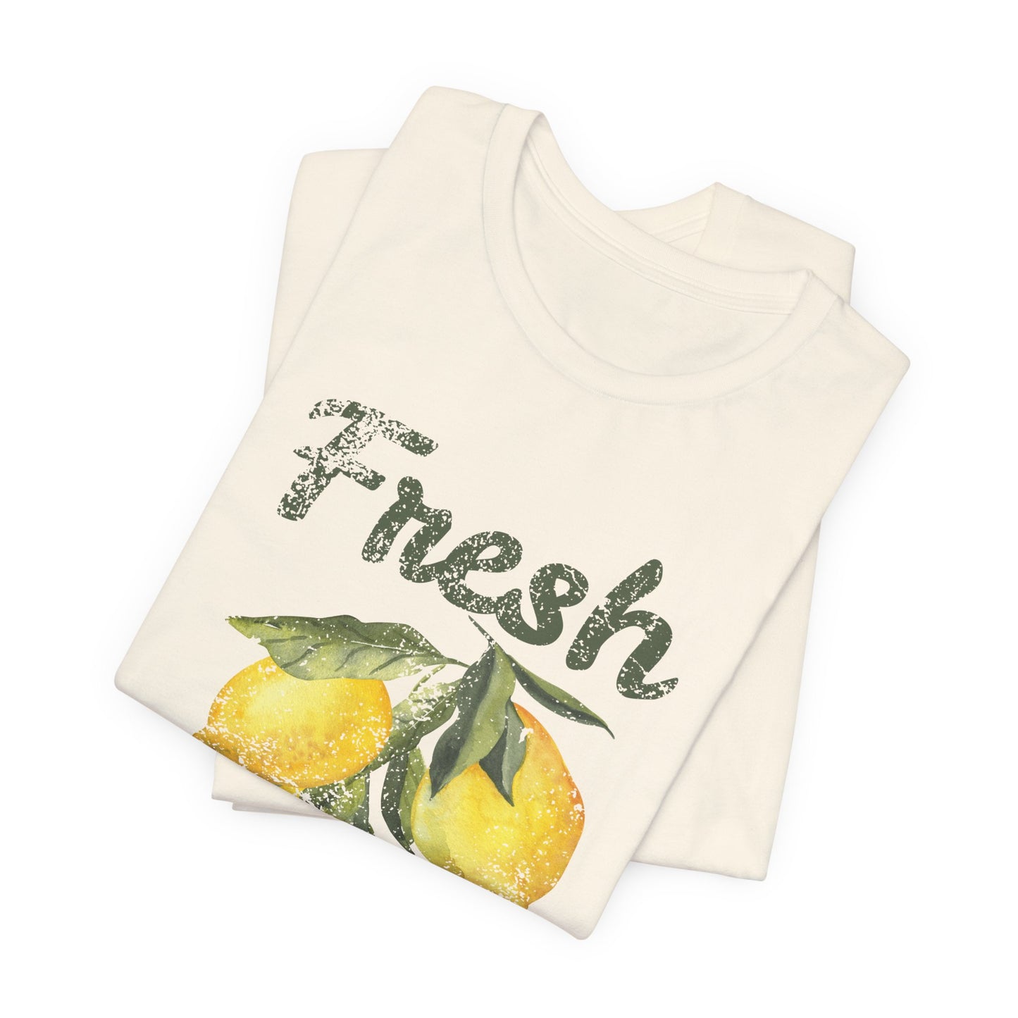 Fresh Squeezed Lemon Shirt, Lemon Graphic Tee, Cute Summer Citrus Shirt, Lemon Lover Gift, Retro Fruit Graphic T-Shirt