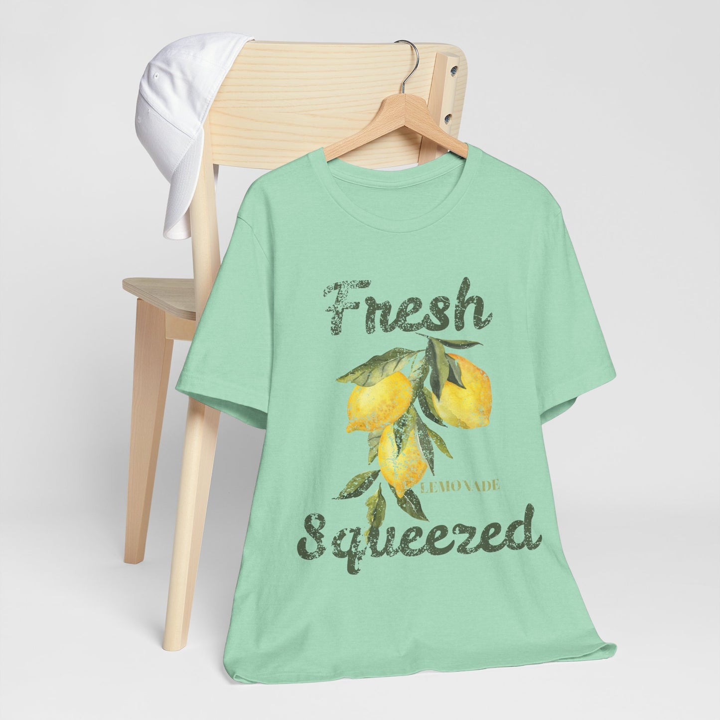 Fresh Squeezed Lemon Shirt, Lemon Graphic Tee, Cute Summer Citrus Shirt, Lemon Lover Gift, Retro Fruit Graphic T-Shirt