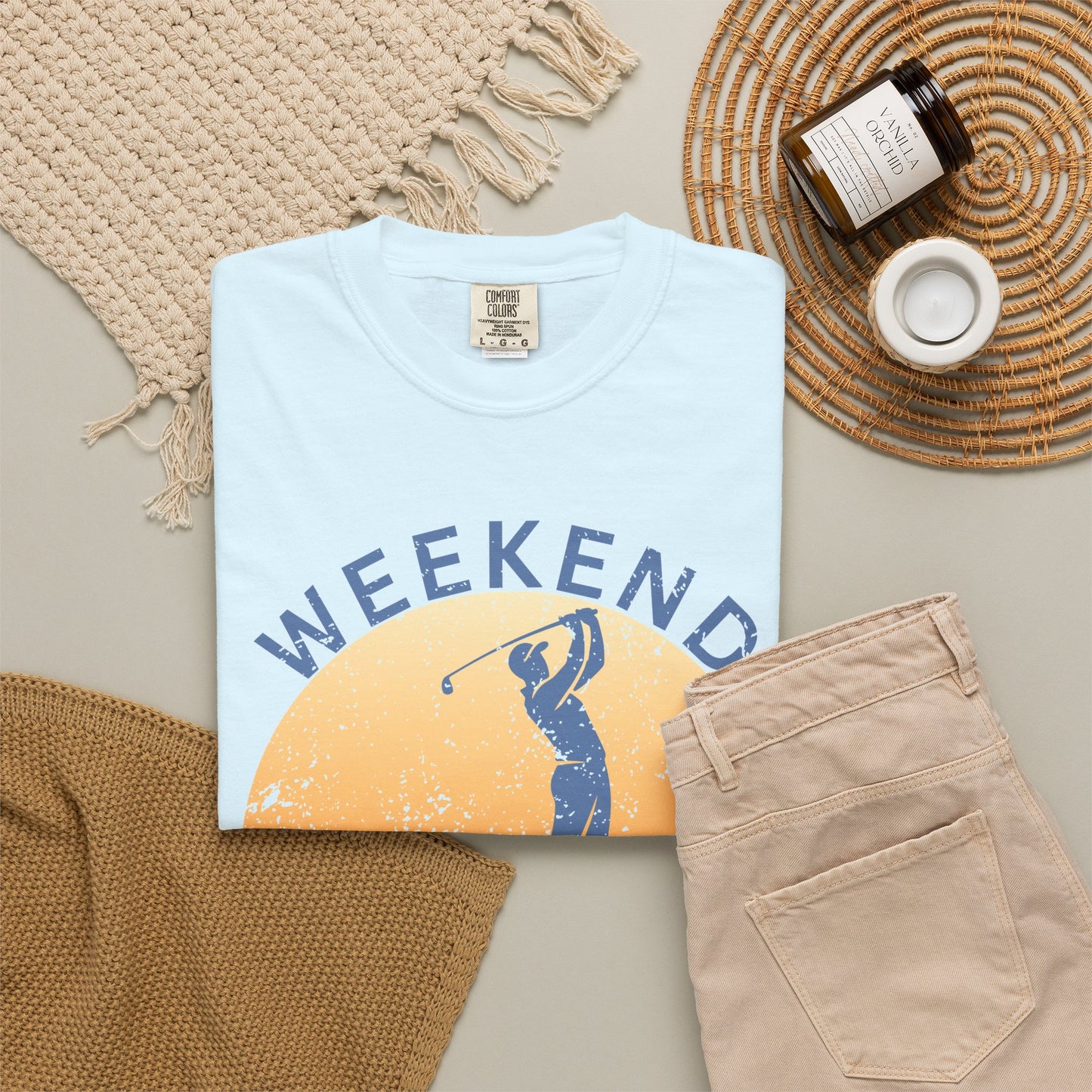 Weekend Tee Times Shirt, Coastal Golf Tee, Golf Vacation Shirt, Beach Golf T-Shirt, Funny Golfer Gift, Golf Lifestyle Tee