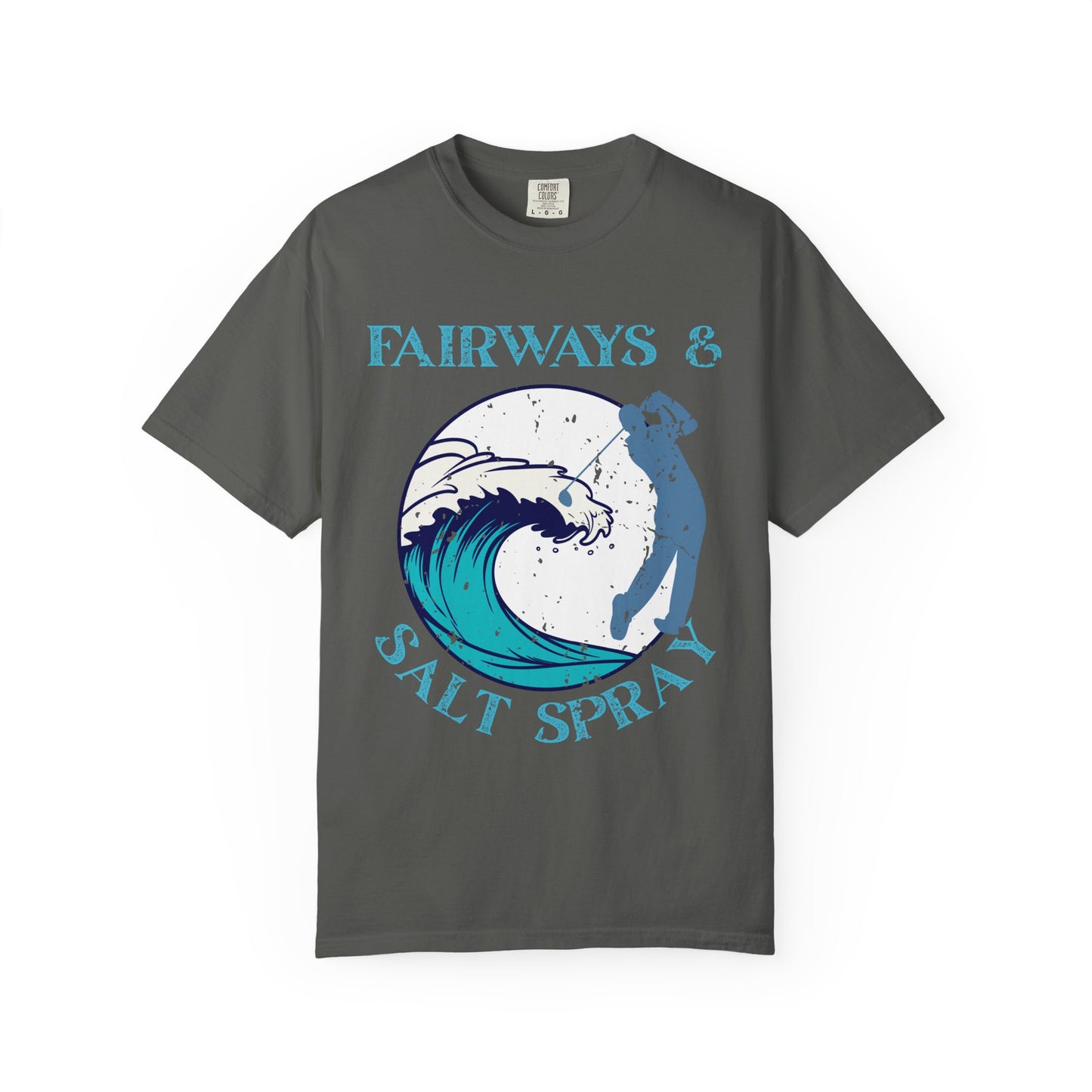 Fairways & Salt Spray Shirt, Coastal Golf Tee, Beach Golf Shirt, Golf Vacation T-Shirt, Ocean Golf Graphic Tee, Golfer Gift