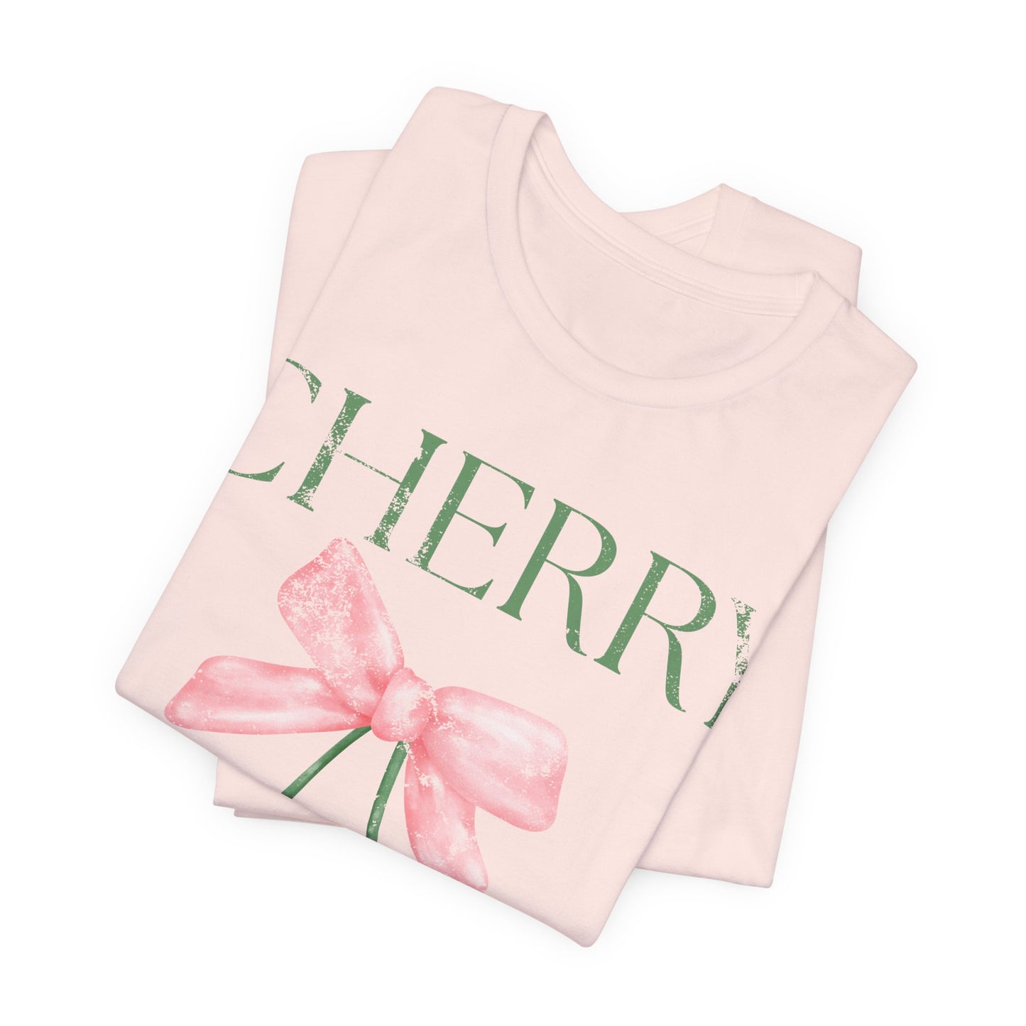 Cherry Picking Shirt, Coquette Aesthetic Tee, Cute Cherry Bow Shirt, Preppy Graphic Tee, Girly Summer Shirt, Trendy Cute Tee, Fruit Shirt